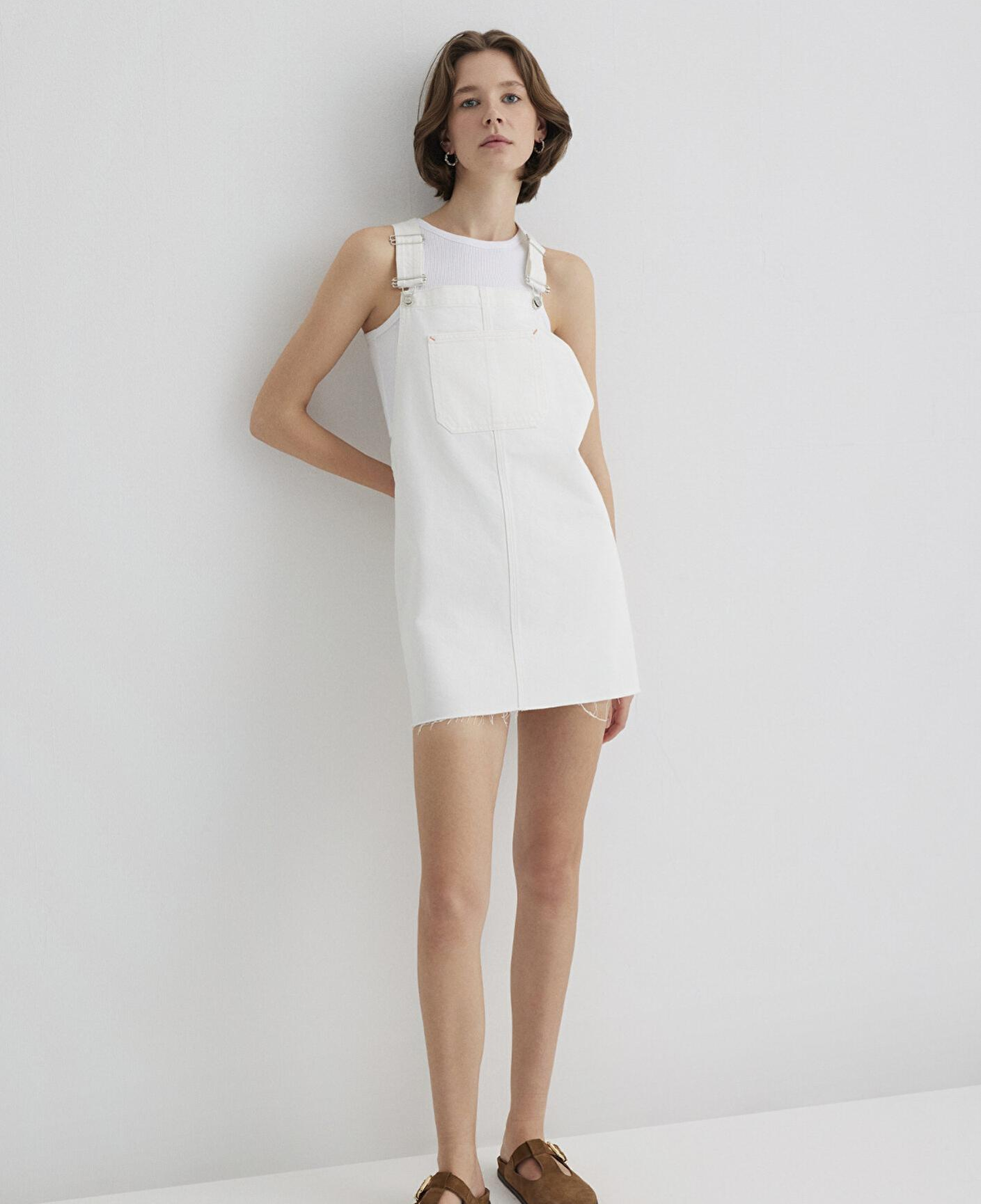 Mavi Iza Kırık Beyaz Jean Elbise 1310662-89835