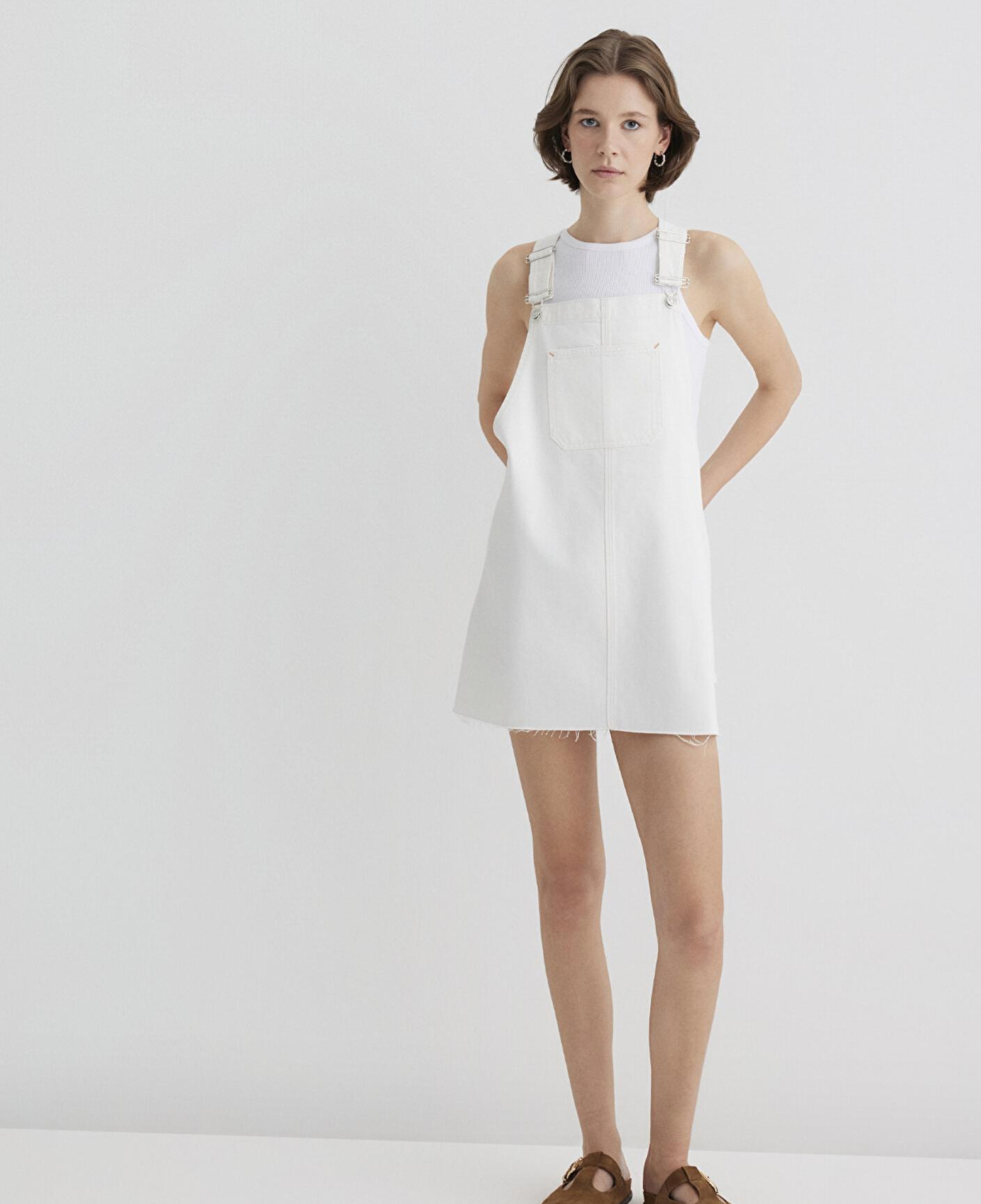 Mavi Iza Kırık Beyaz Jean Elbise 1310662-89835