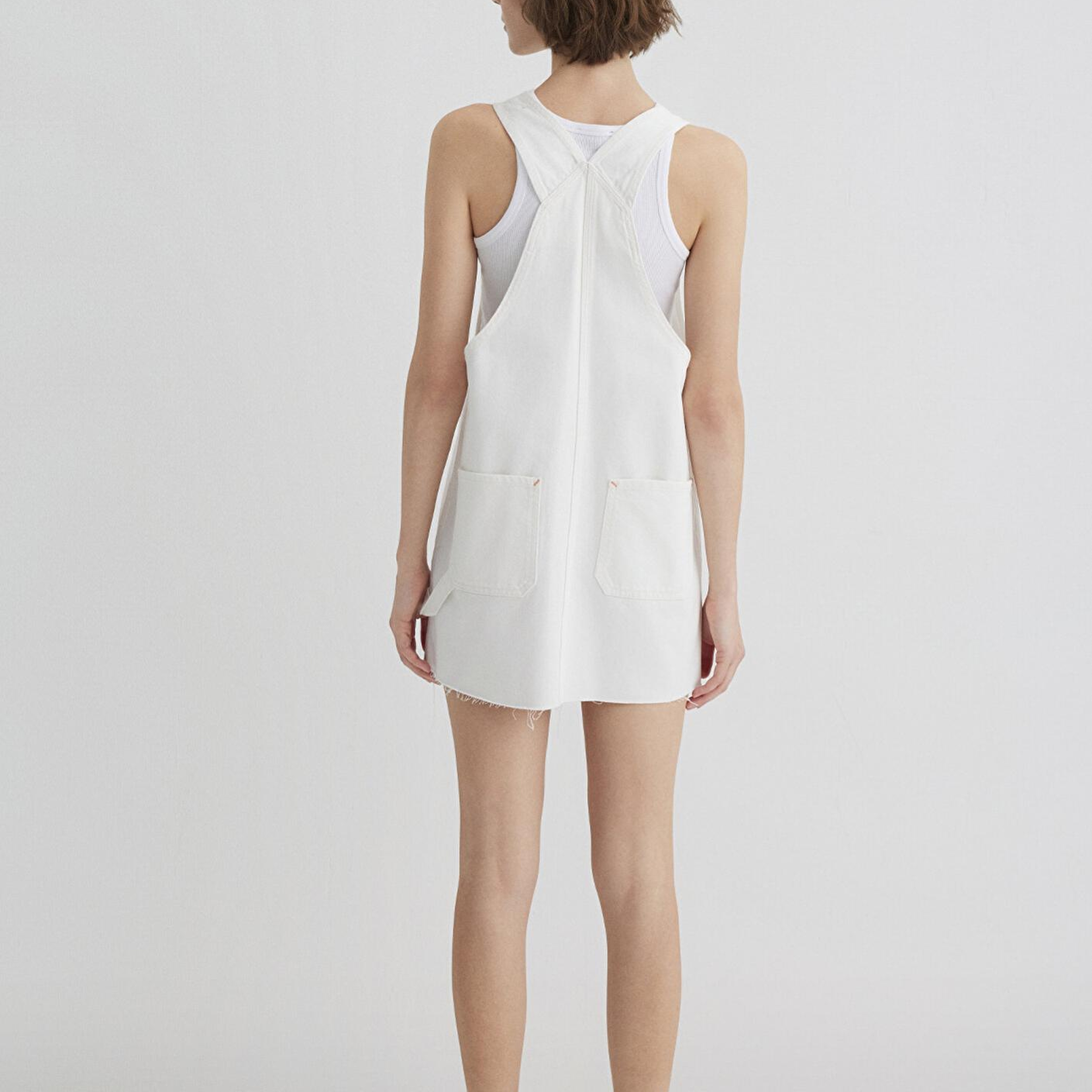 Mavi Iza Kırık Beyaz Jean Elbise 1310662-89835