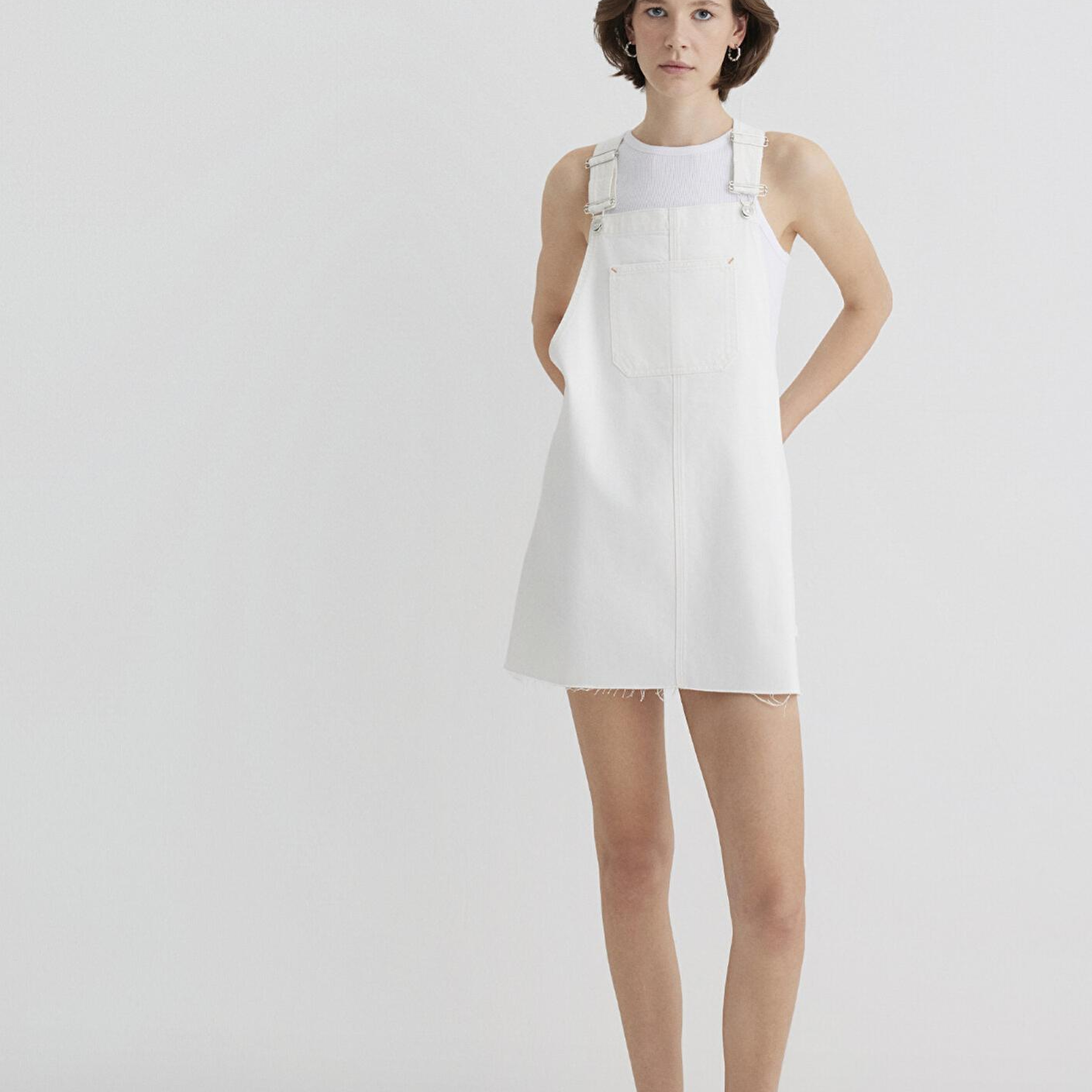 Mavi Iza Kırık Beyaz Jean Elbise 1310662-89835