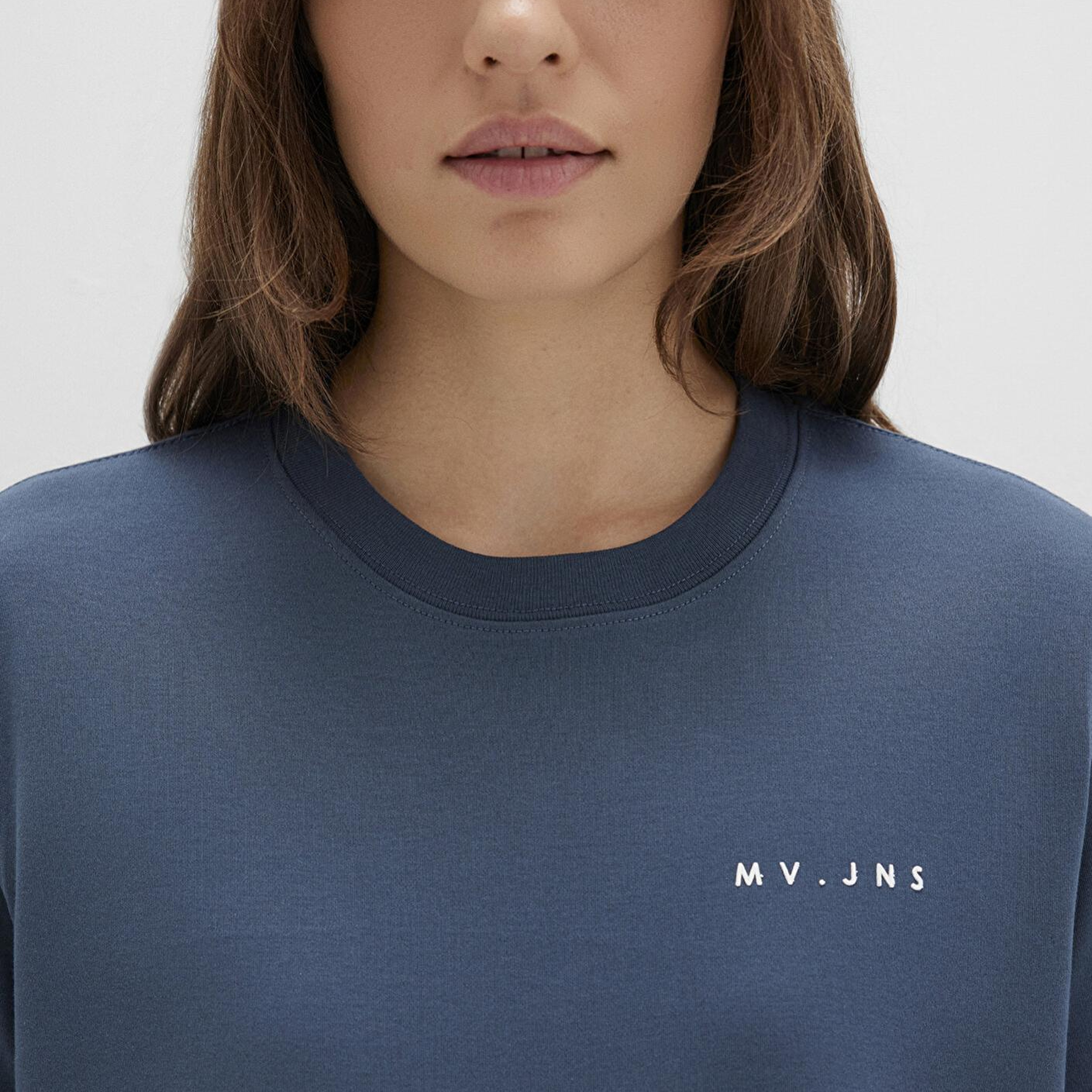 Mavi MV Baskılı İnterlok Lacivert Tişört Regular Fit / Normal Kesim 1613148-70500