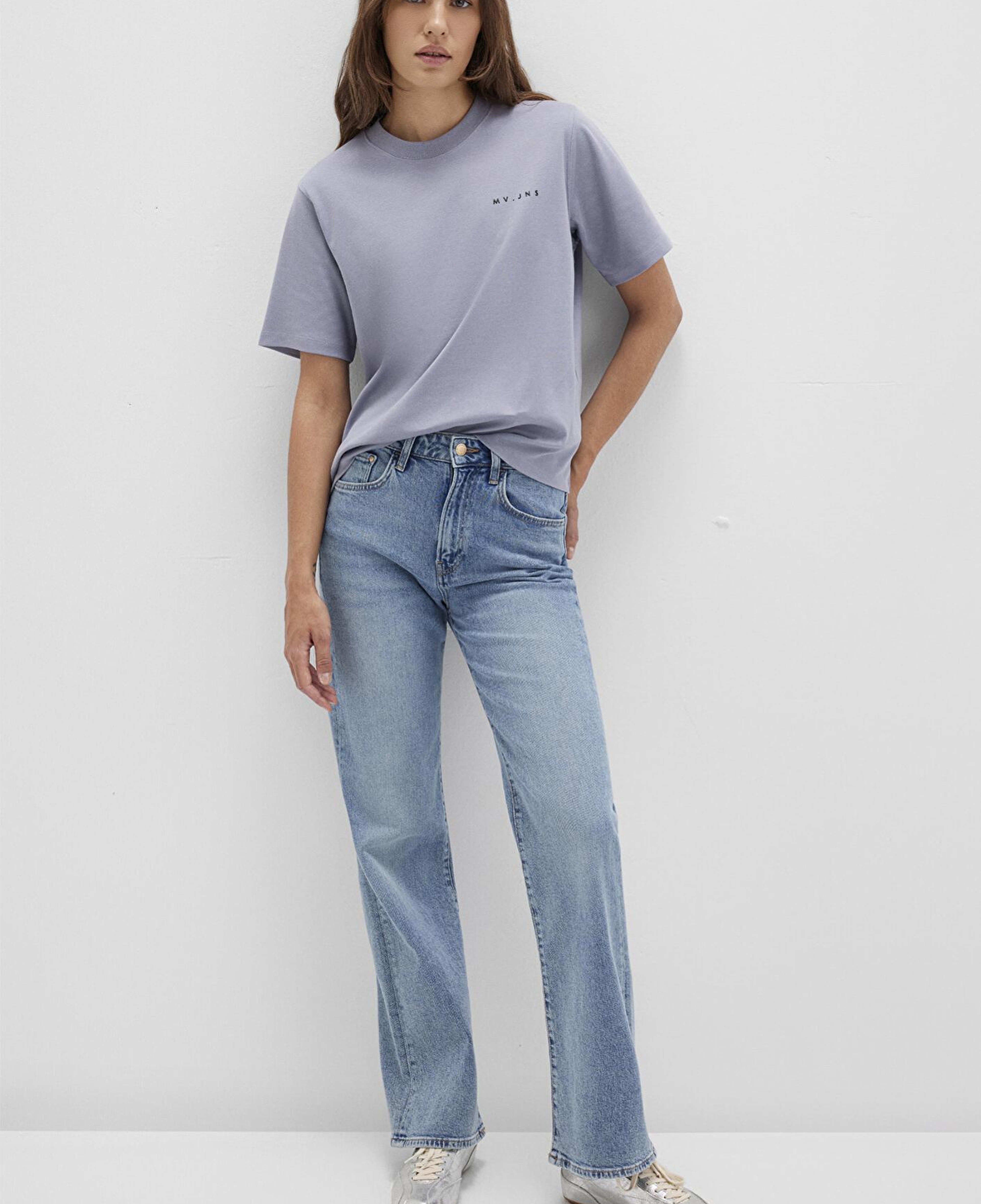 Mavi MV Baskılı İnterlok Mor Tişört Regular Fit / Normal Kesim 1613148-81919