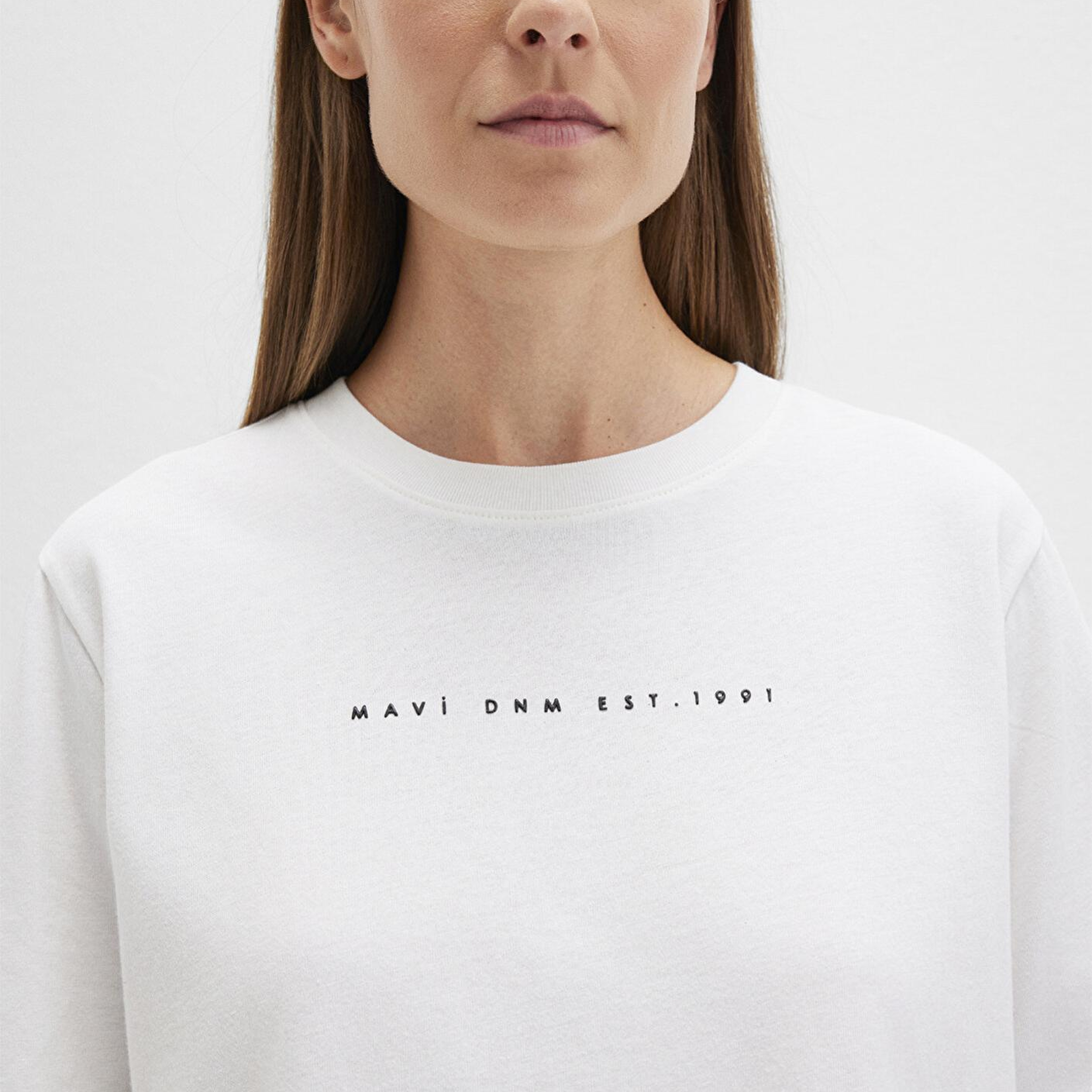 Mavi Mavi Baskılı Ekru Tişört Regular Fit / Normal Kesim 1613147-70057