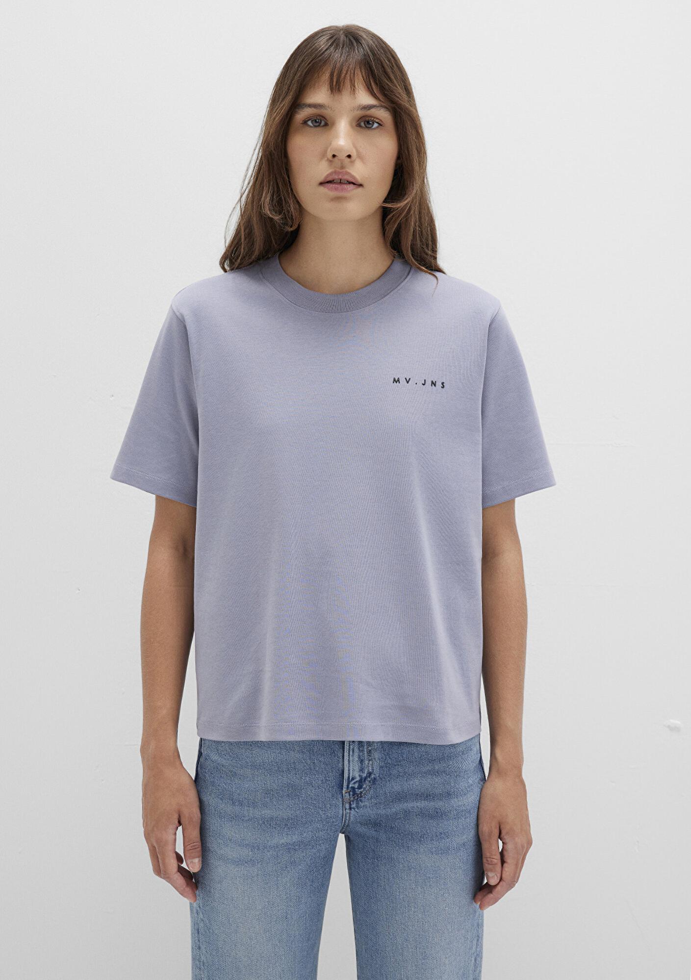 Mavi MV Baskılı İnterlok Mor Tişört Regular Fit / Normal Kesim 1613148-81919