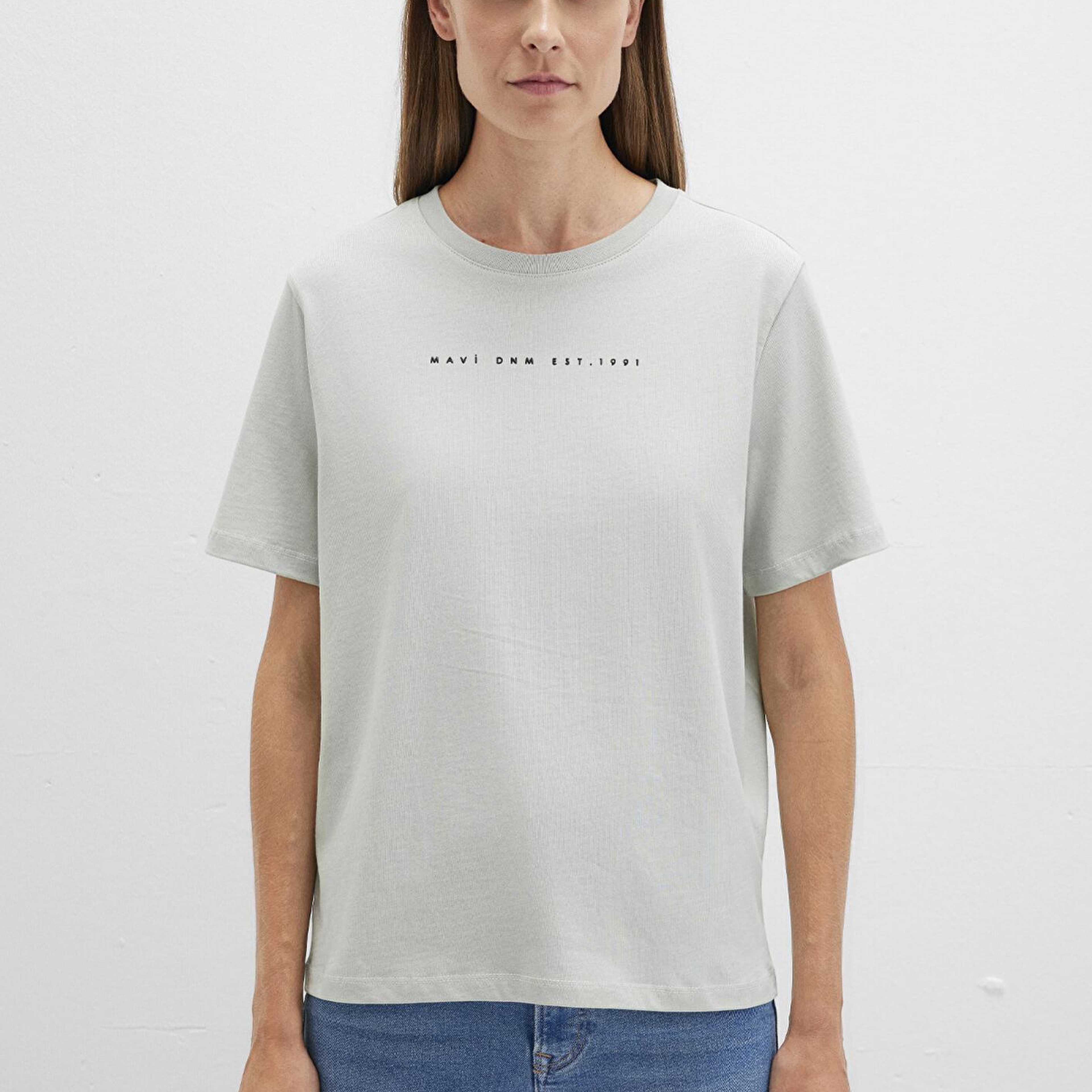 Mavi Mavi Baskılı Yeşil Tişört Regular Fit / Normal Kesim 1613147-70148