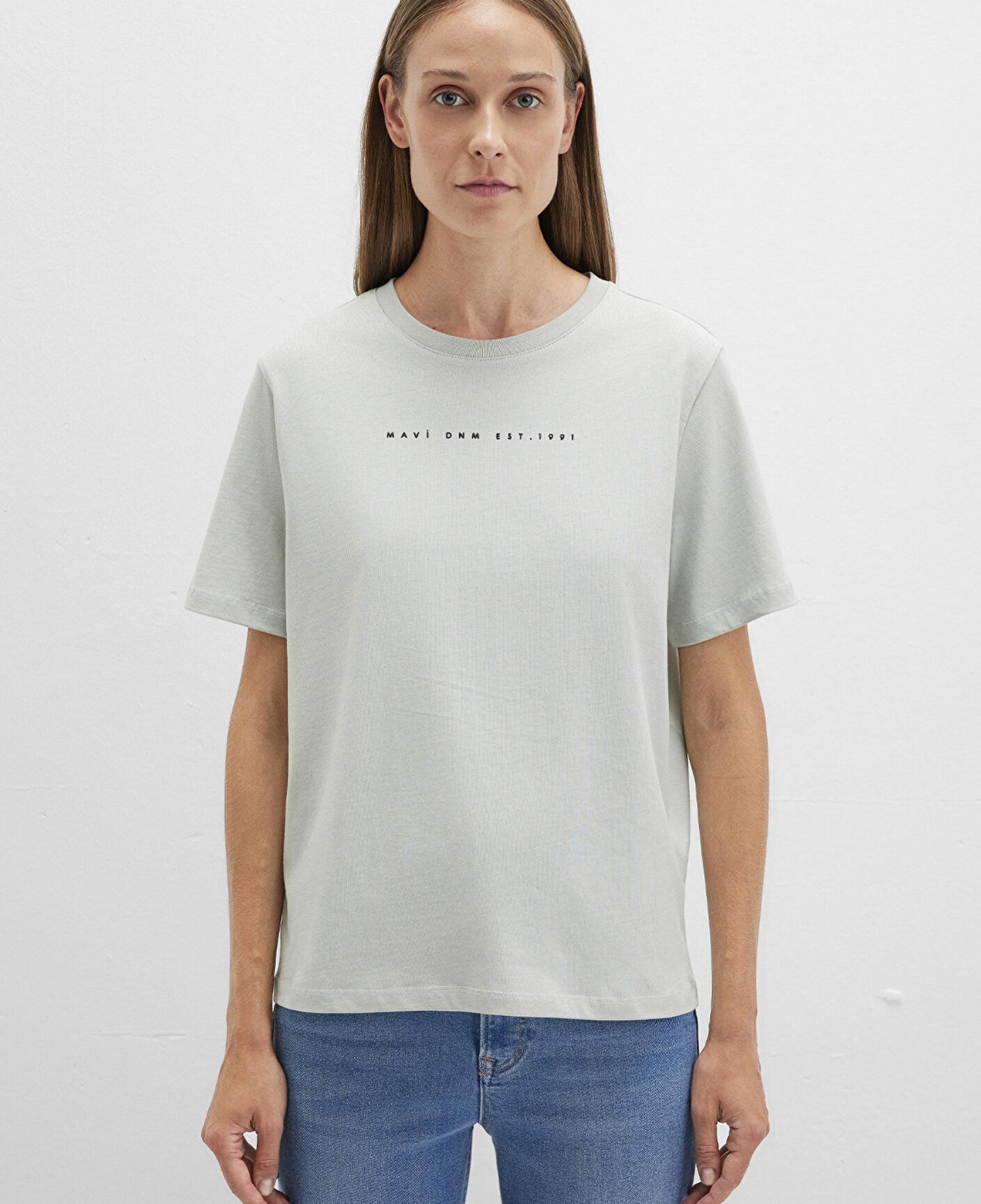 Mavi Mavi Baskılı Yeşil Tişört Regular Fit / Normal Kesim 1613147-70148