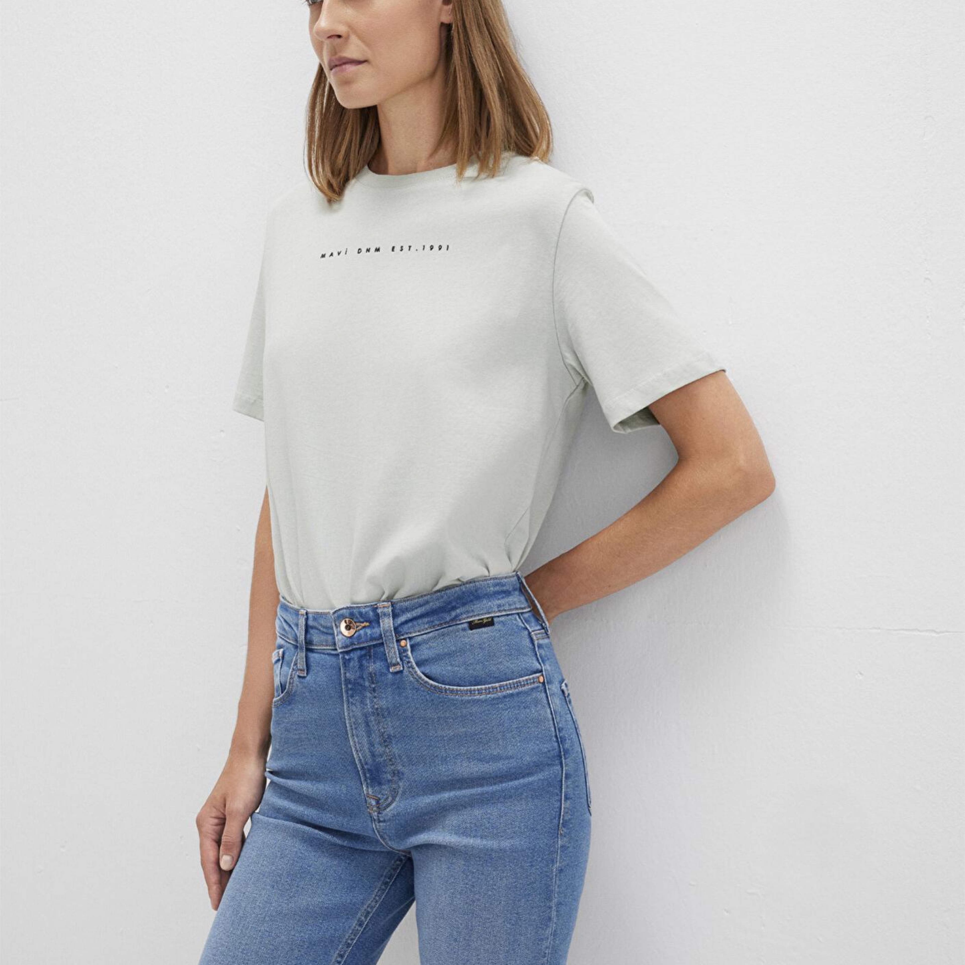 Mavi Mavi Baskılı Yeşil Tişört Regular Fit / Normal Kesim 1613147-70148