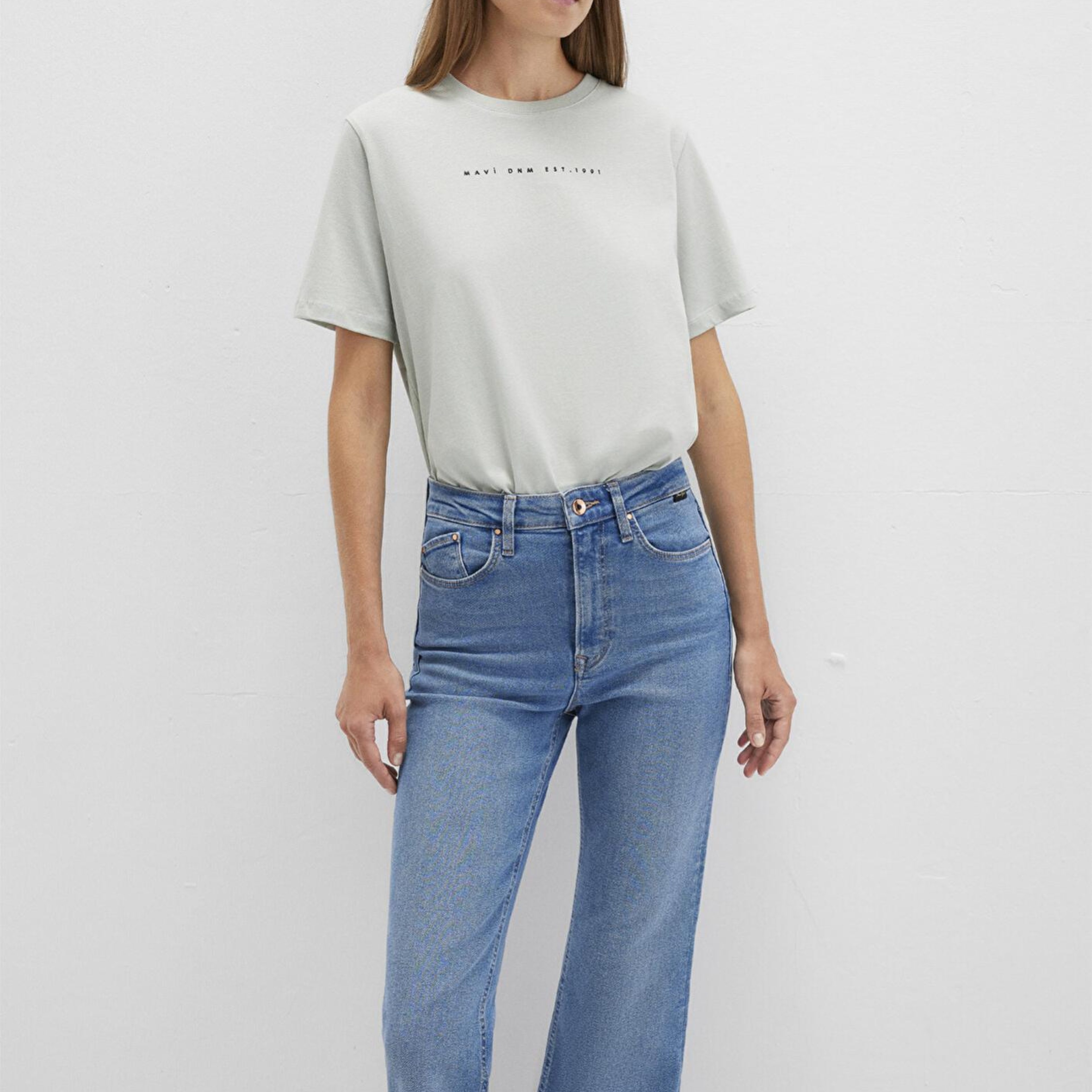 Mavi Mavi Baskılı Yeşil Tişört Regular Fit / Normal Kesim 1613147-70148