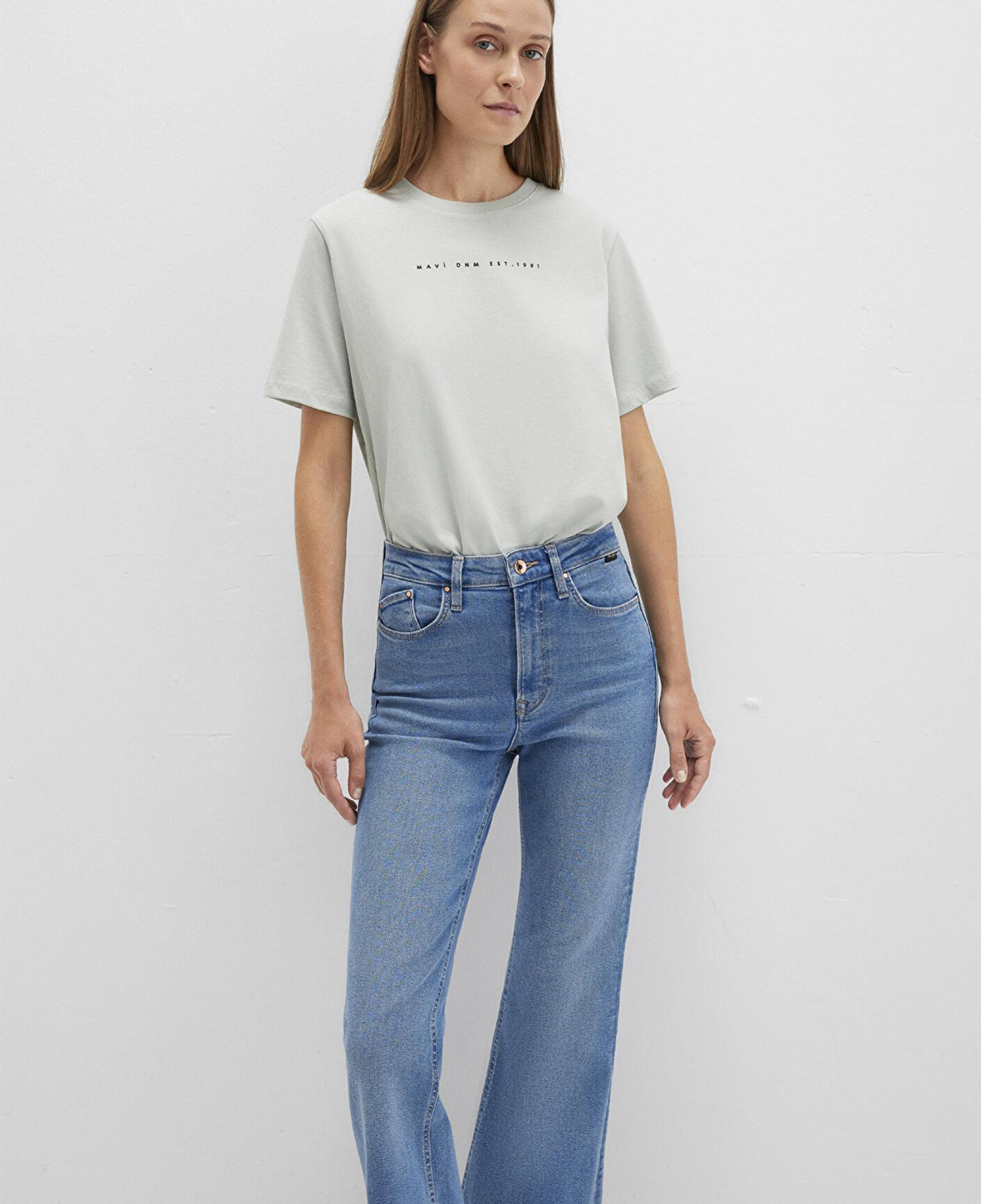 Mavi Mavi Baskılı Yeşil Tişört Regular Fit / Normal Kesim 1613147-70148