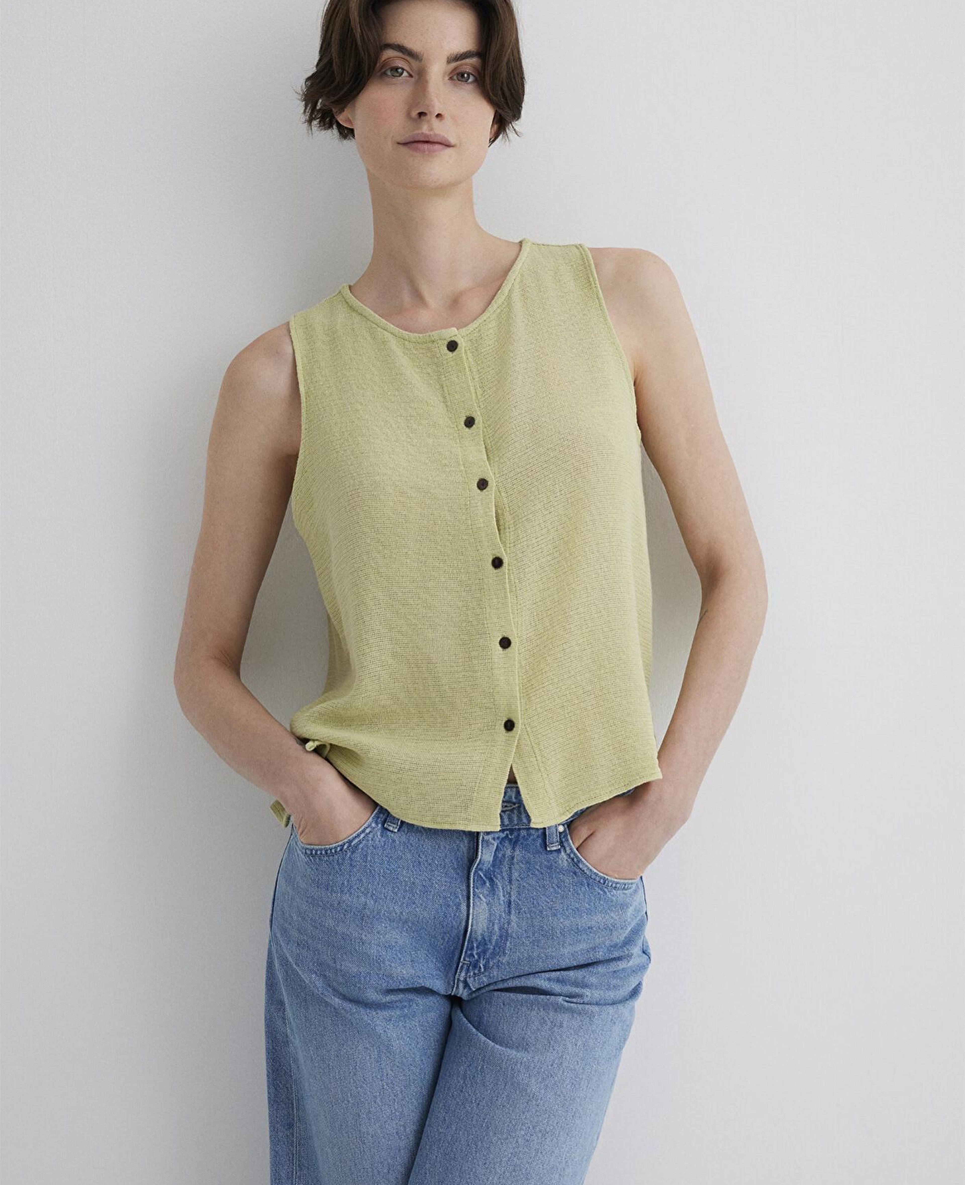 Mavi Kolsuz Yeşil Bluz 1210710-71515