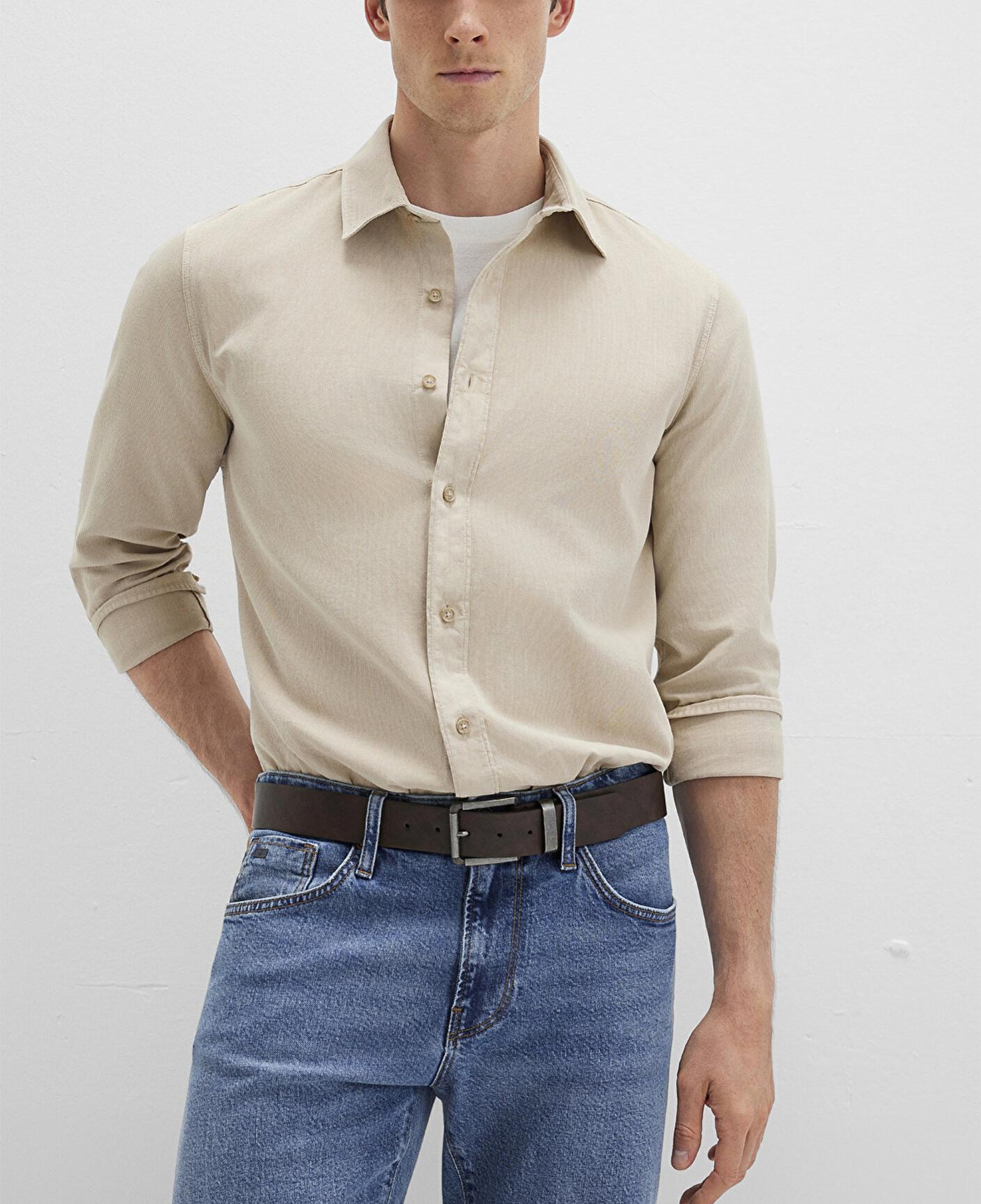 Mavi Kahverengi Suni Deri Kemer 0911874-85397