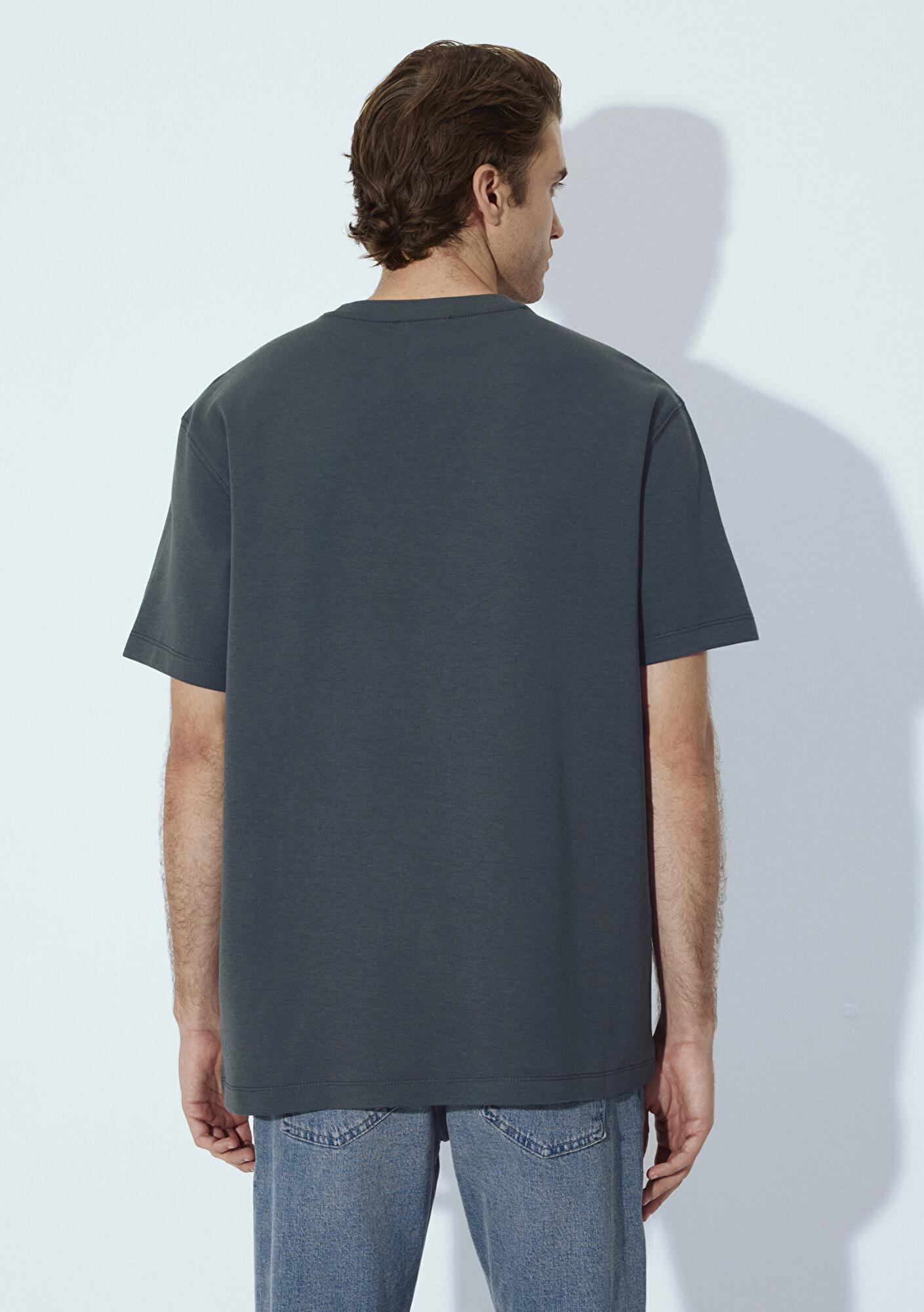 Mavi Mavi Black Yeşil Basic Tişört Loose Fit / Bol Rahat Kesim 0612731-71598