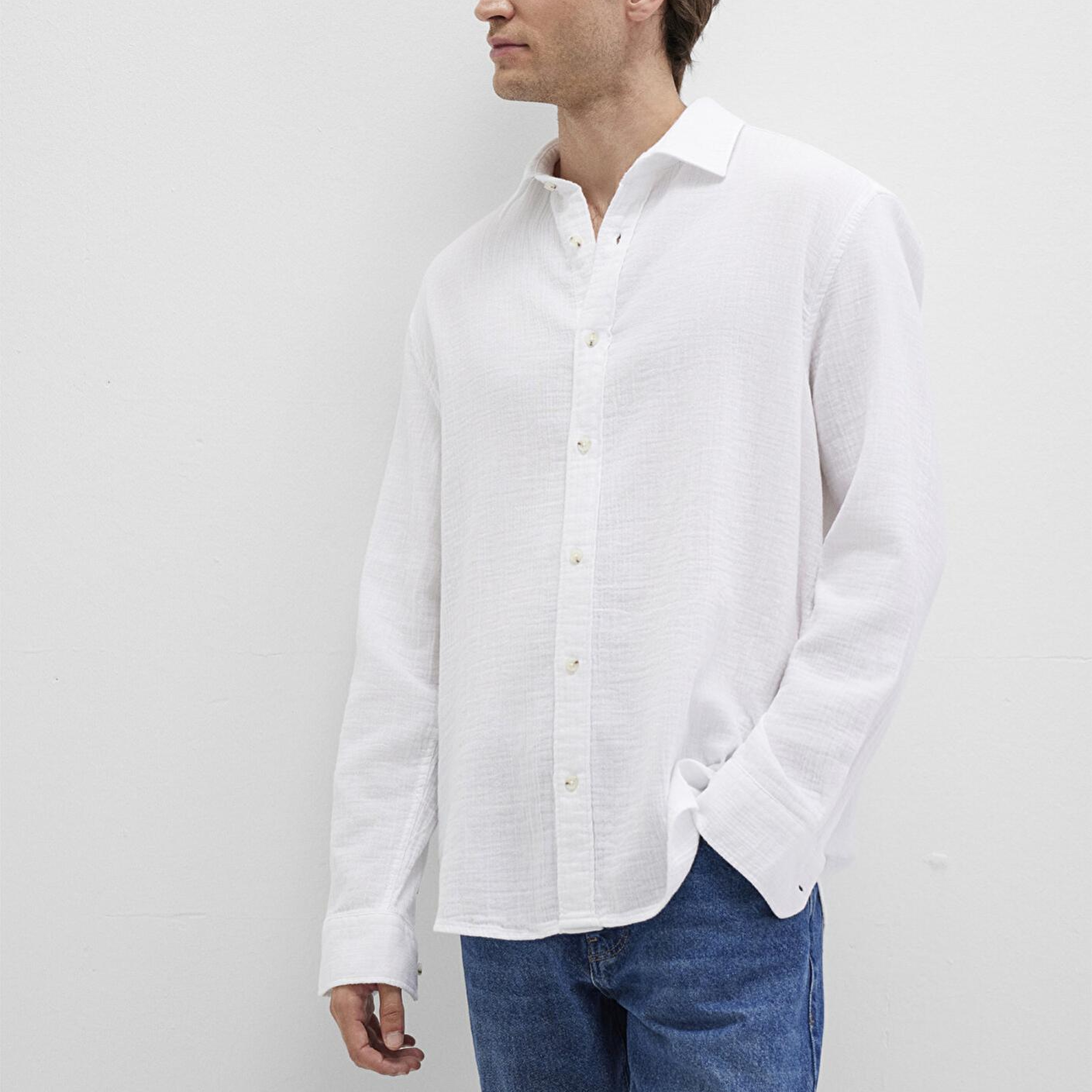 Mavi Beyaz Gömlek Regular Fit / Normal Kesim 0211518-620