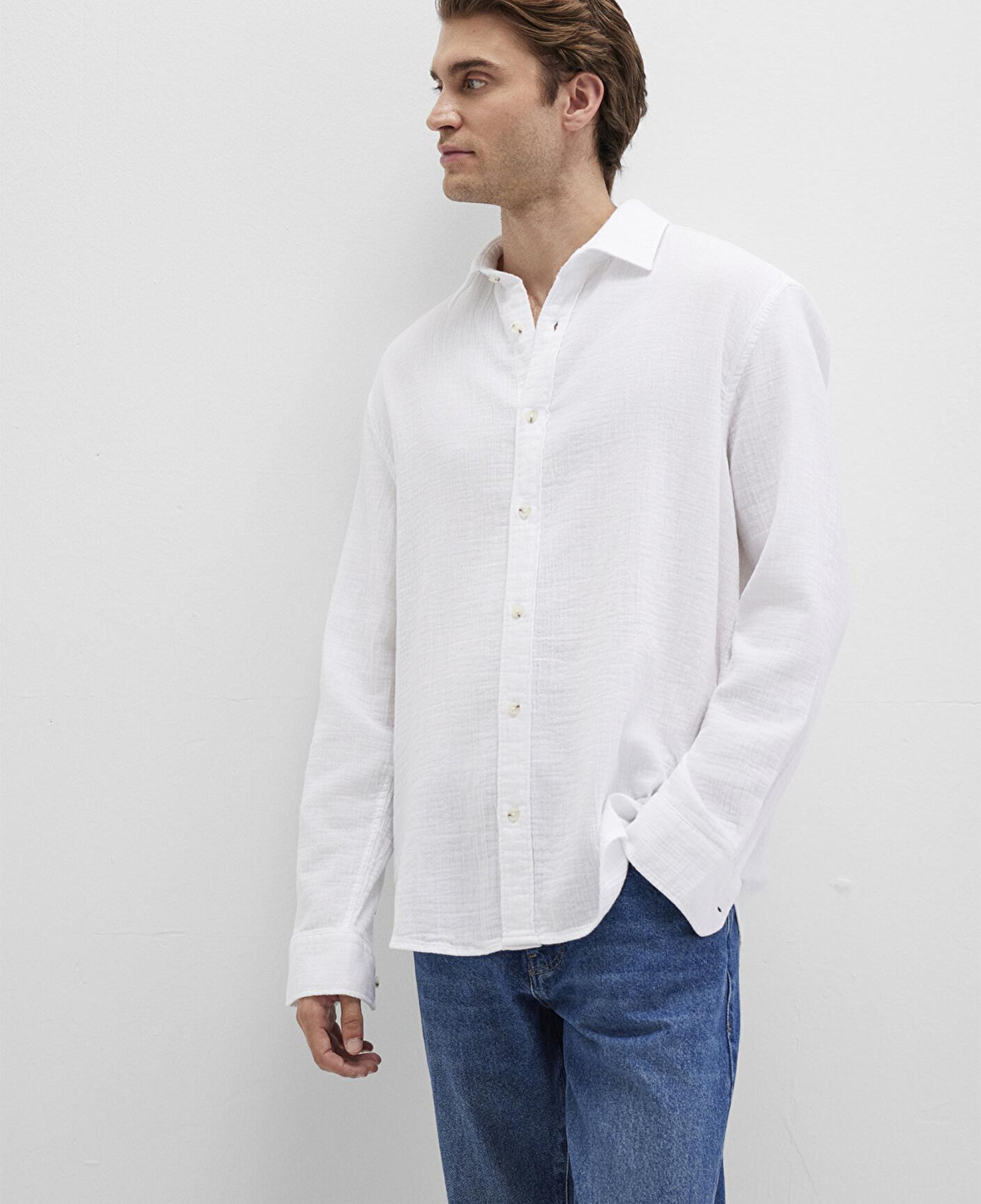 Mavi Beyaz Gömlek Regular Fit / Normal Kesim 0211518-620