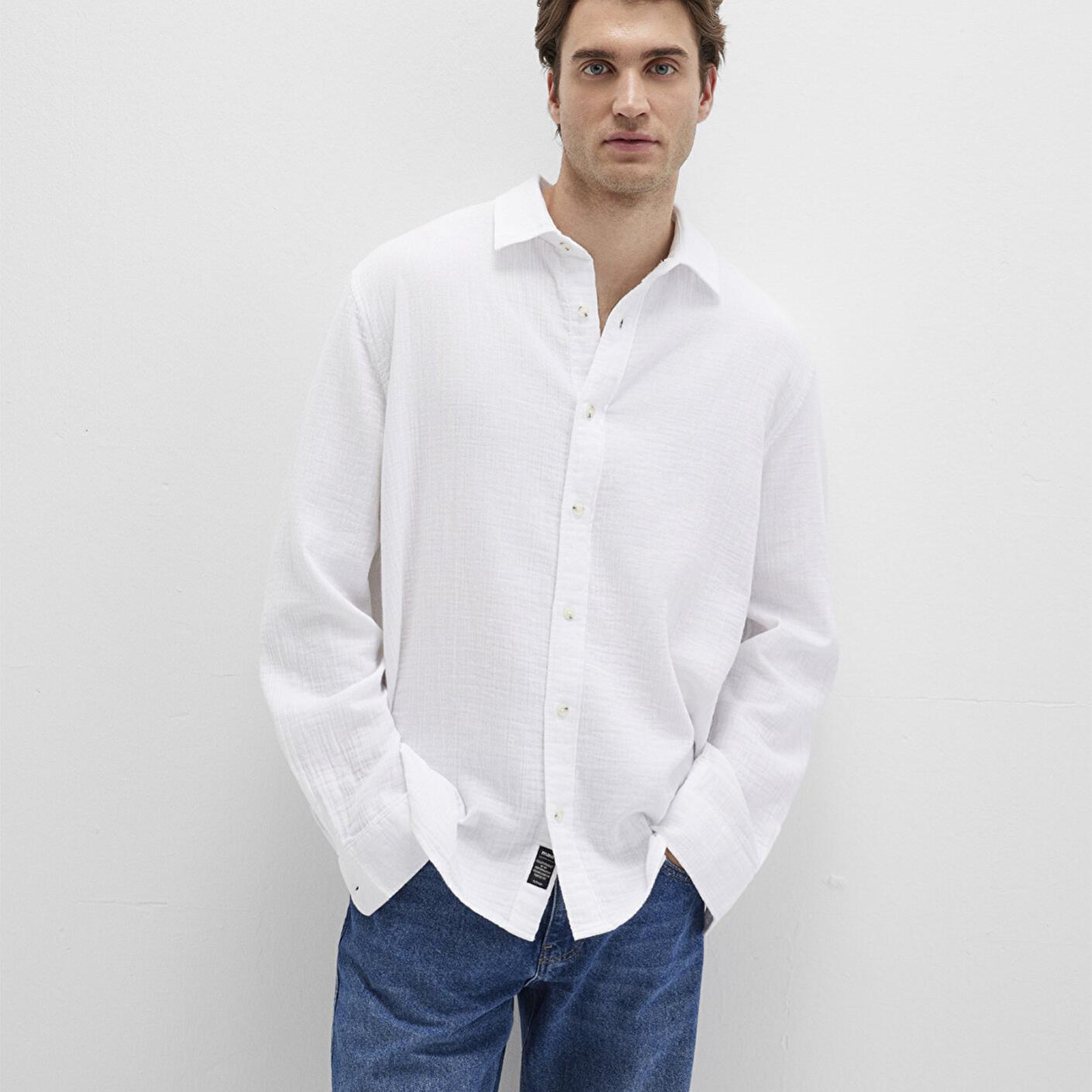 Mavi Beyaz Gömlek Regular Fit / Normal Kesim 0211518-620