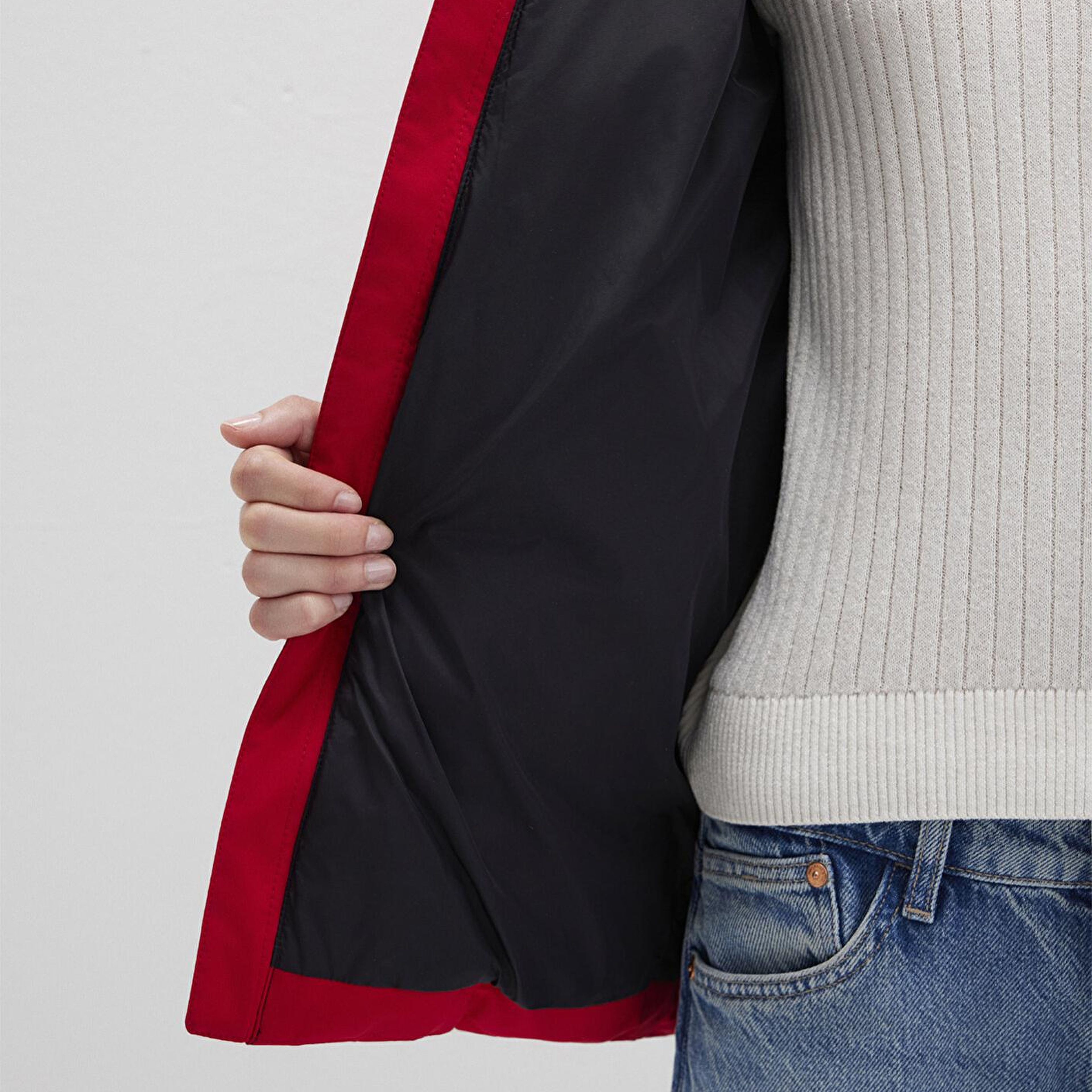 Mavi Su İtici Kırmızı Şişme Mont 1110704-90367