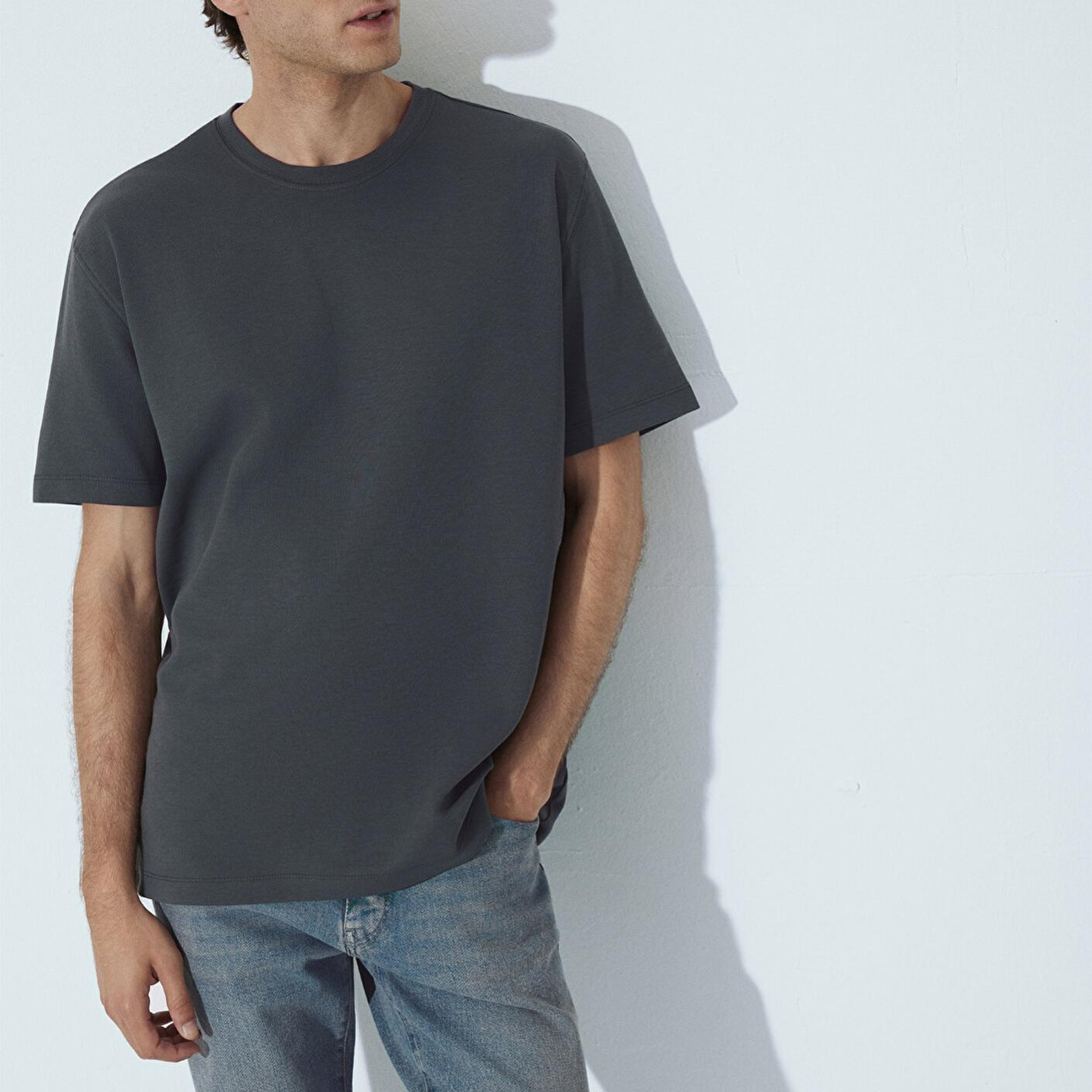 Mavi Mavi Black Yeşil Basic Tişört Loose Fit / Bol Rahat Kesim 0612731-71598