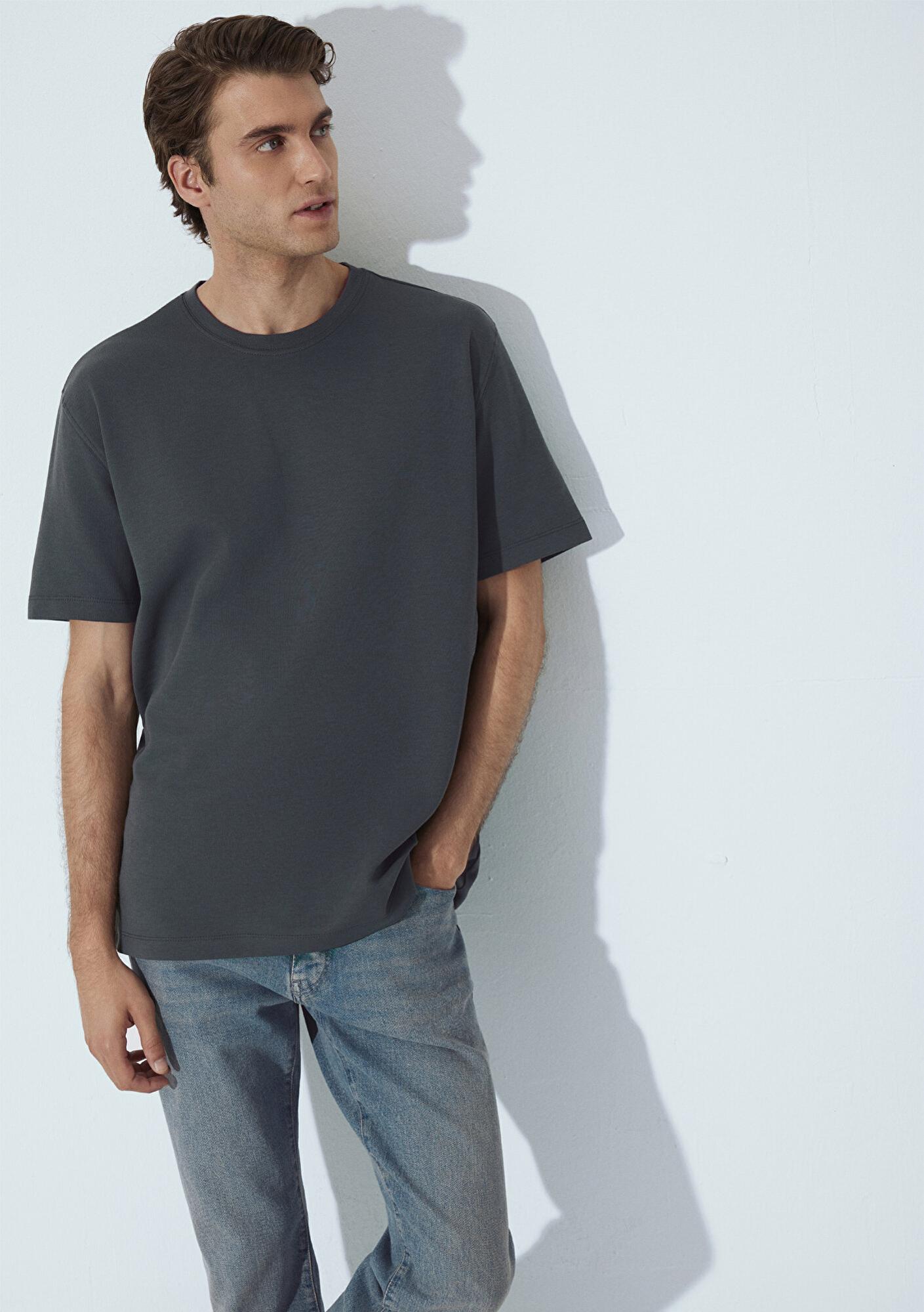 Mavi Mavi Black Yeşil Basic Tişört Loose Fit / Bol Rahat Kesim 0612731-71598