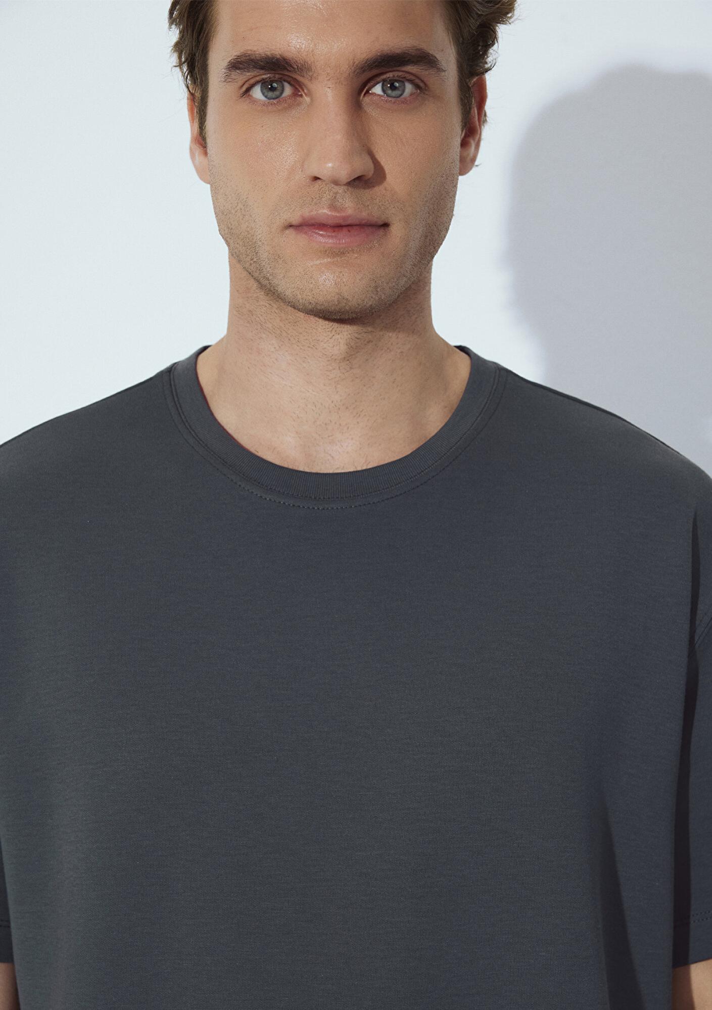 Mavi Mavi Black Yeşil Basic Tişört Loose Fit / Bol Rahat Kesim 0612731-71598