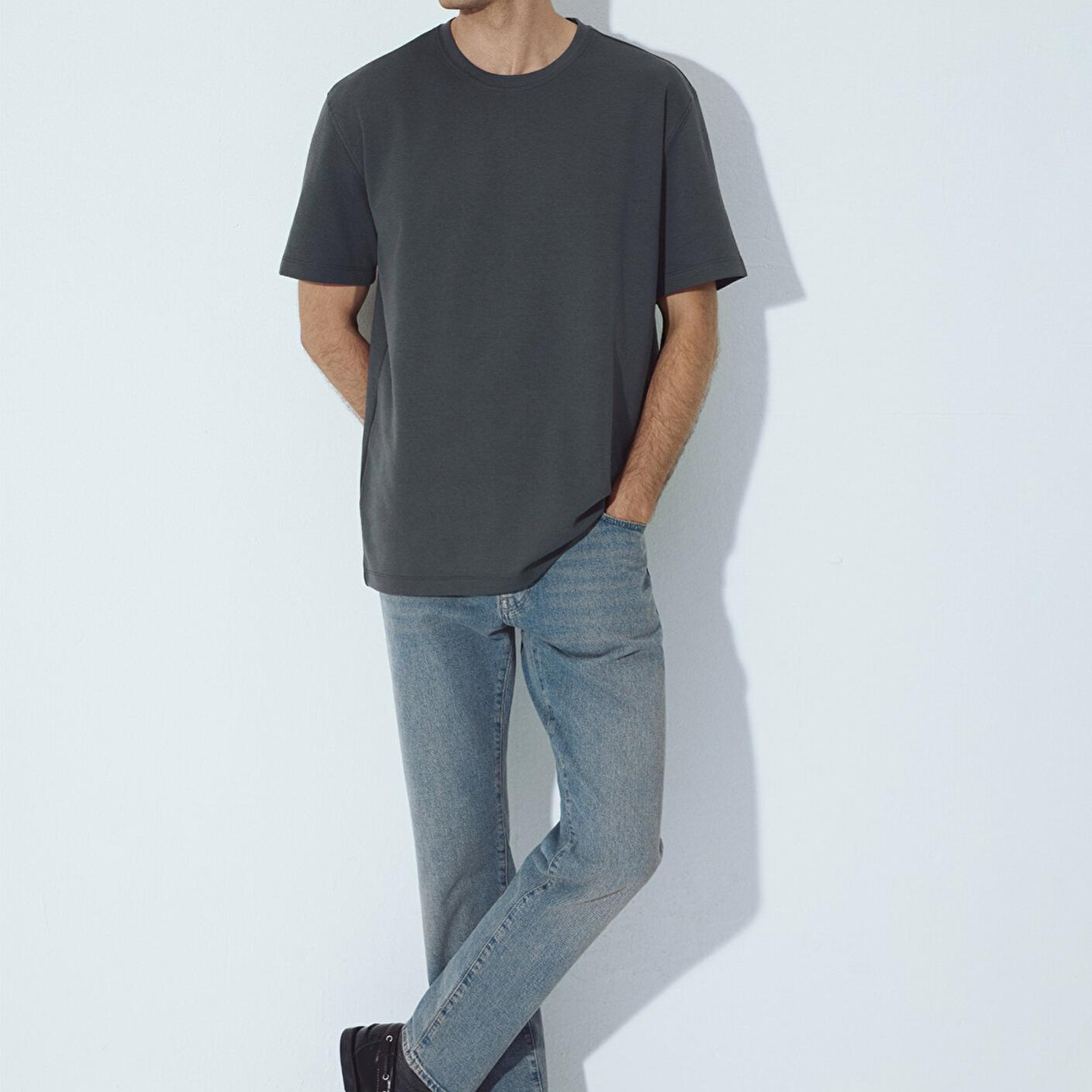 Mavi Mavi Black Yeşil Basic Tişört Loose Fit / Bol Rahat Kesim 0612731-71598