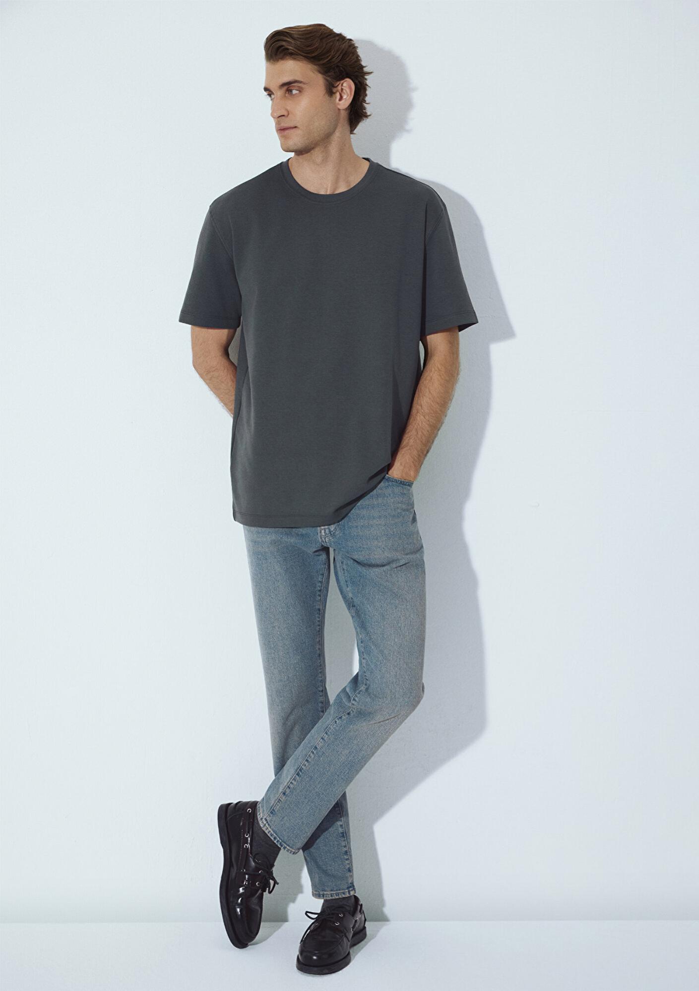 Mavi Mavi Black Yeşil Basic Tişört Loose Fit / Bol Rahat Kesim 0612731-71598