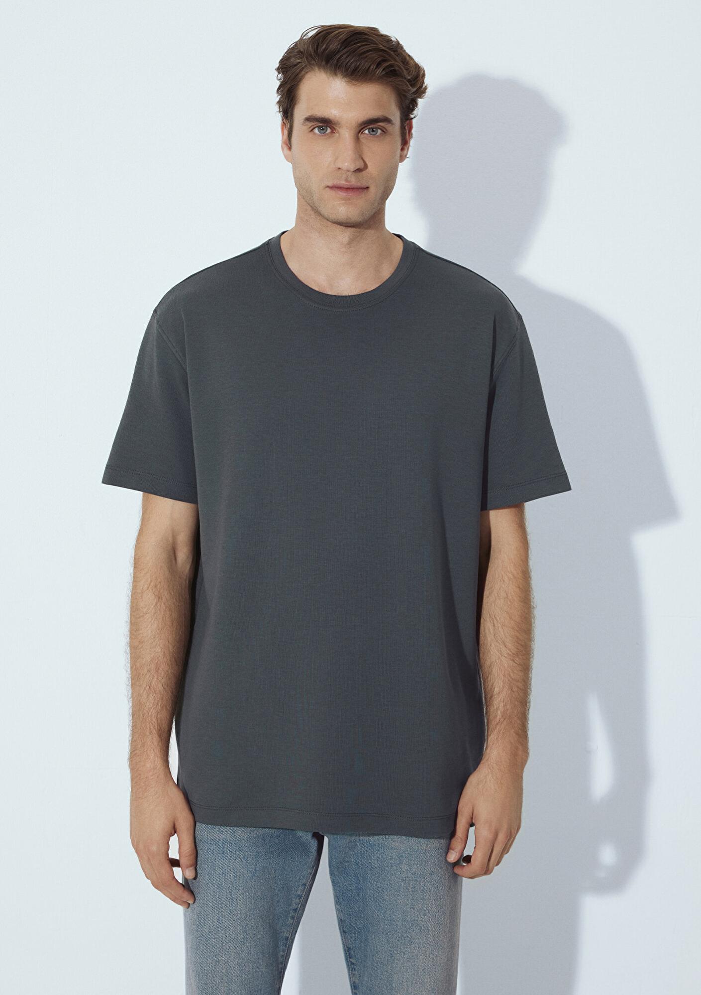 Mavi Mavi Black Yeşil Basic Tişört Loose Fit / Bol Rahat Kesim 0612731-71598