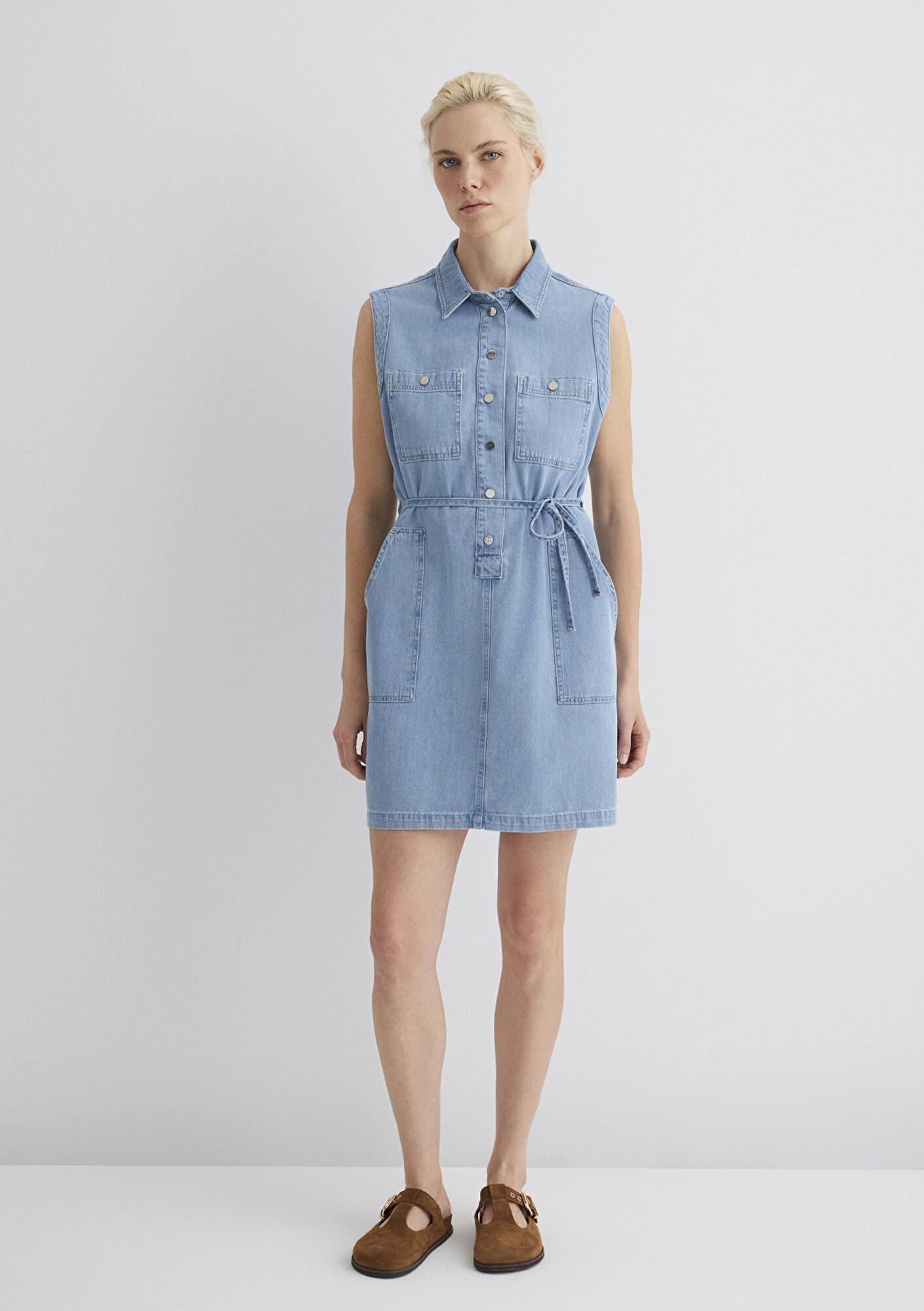 Mavi Simla Gold Klasik Açık Mavi Jean Elbise 1310659-89757