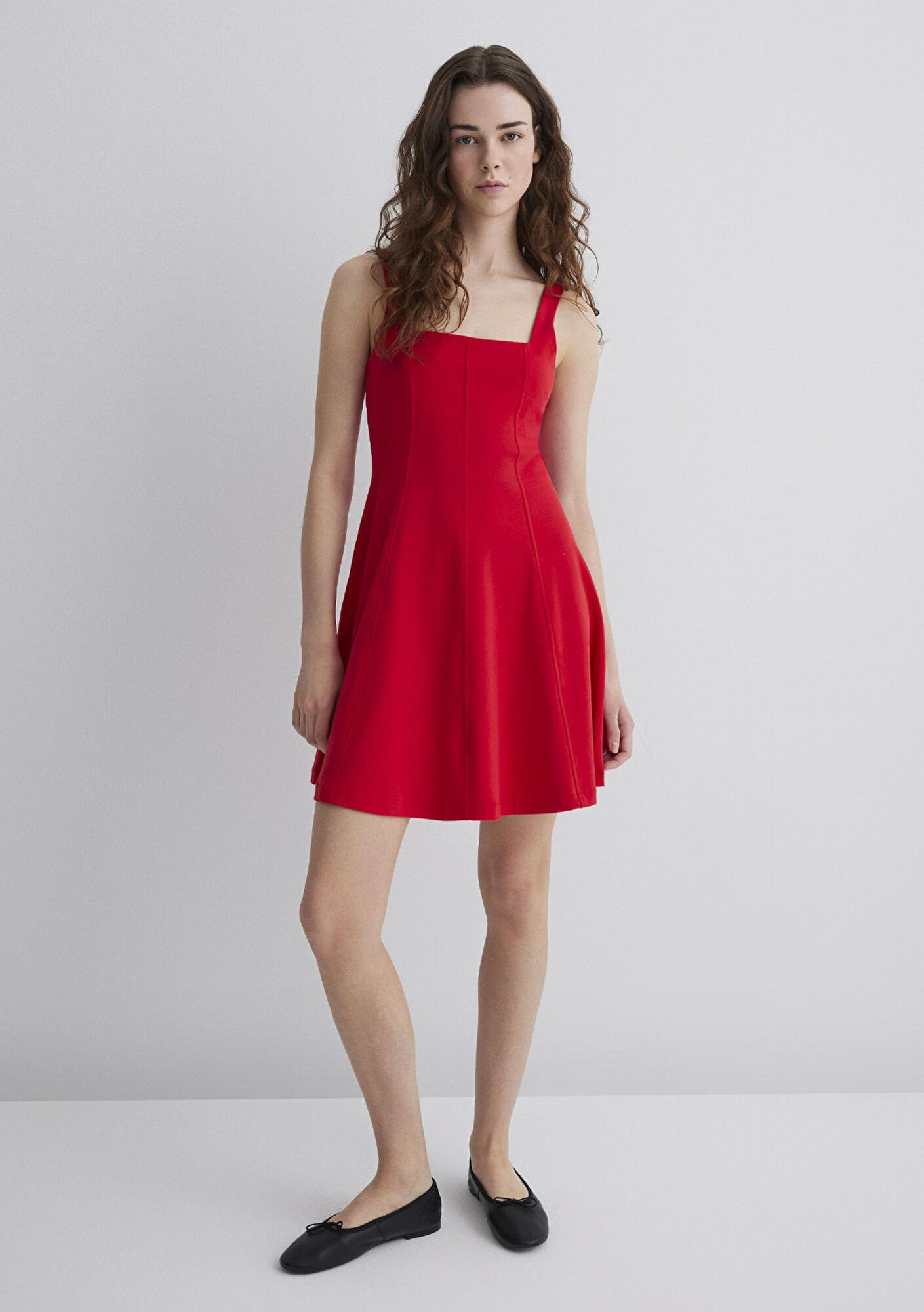 Mavi Kırmızı Elbise 1310679-82580