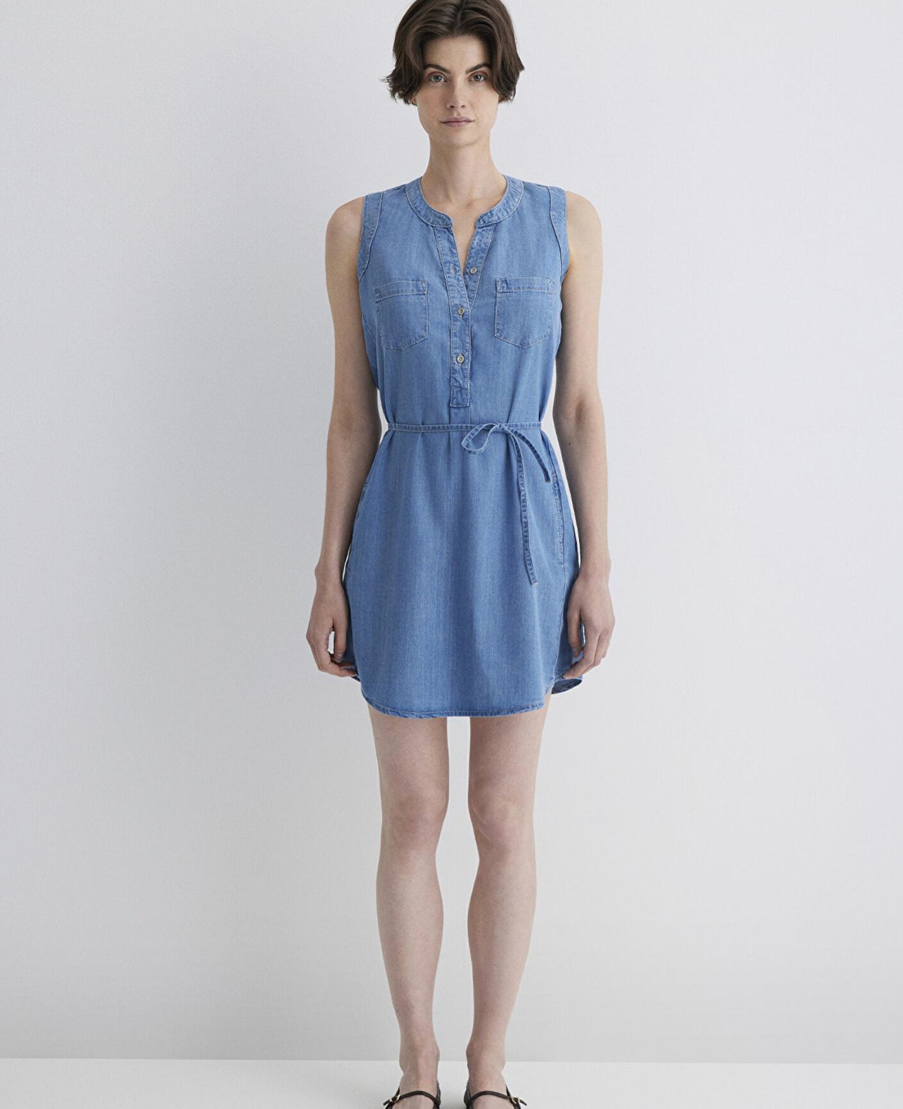 Mavi Suzy Gold Klasik Açık Mavi Jean Elbise 130317-89756