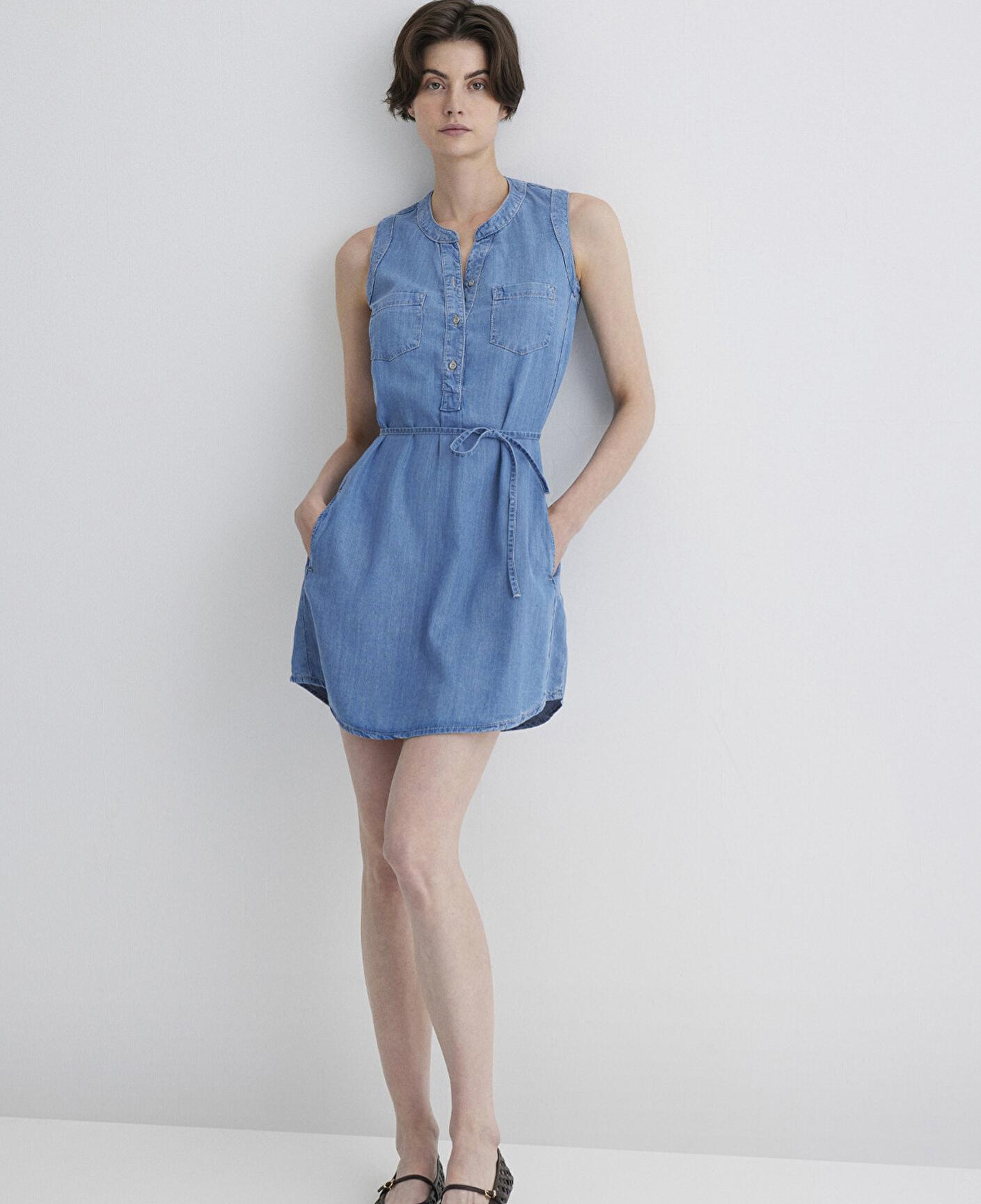 Mavi Suzy Gold Klasik Açık Mavi Jean Elbise 130317-89756