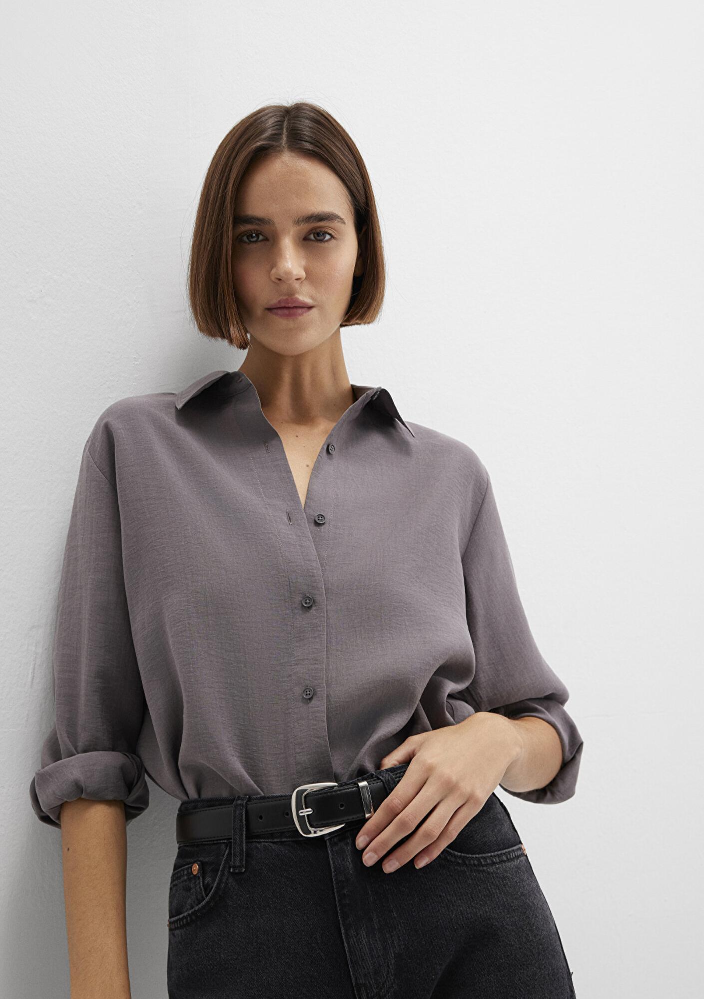 Mavi Siyah Suni Deri Kemer 1913299-900