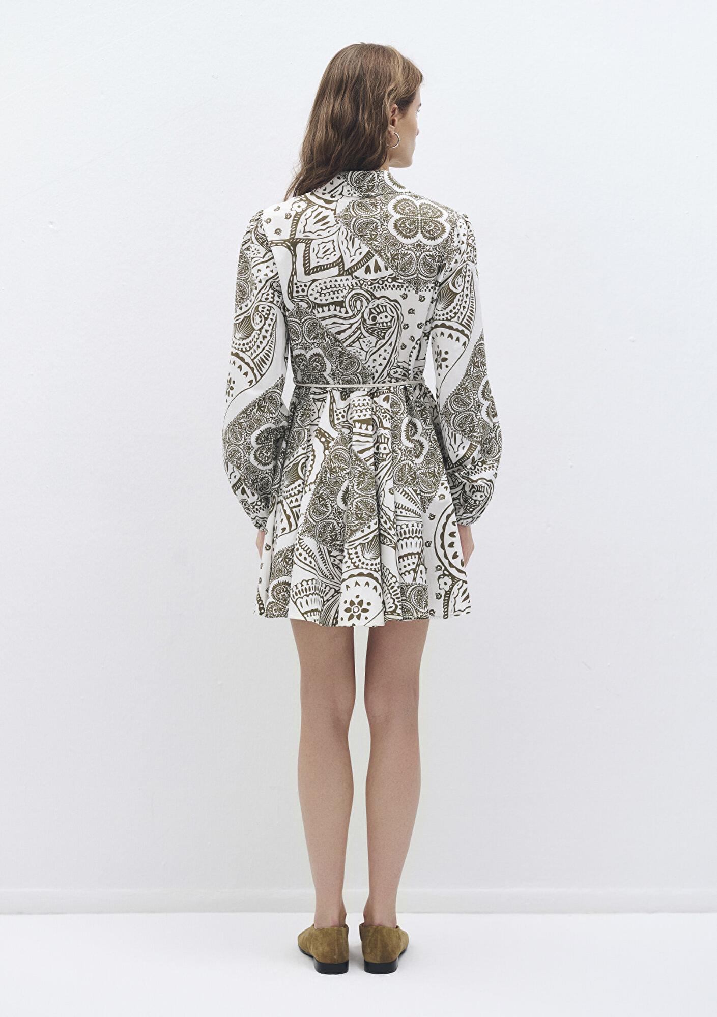 Mavi Baskılı Elbise 1310560-89885