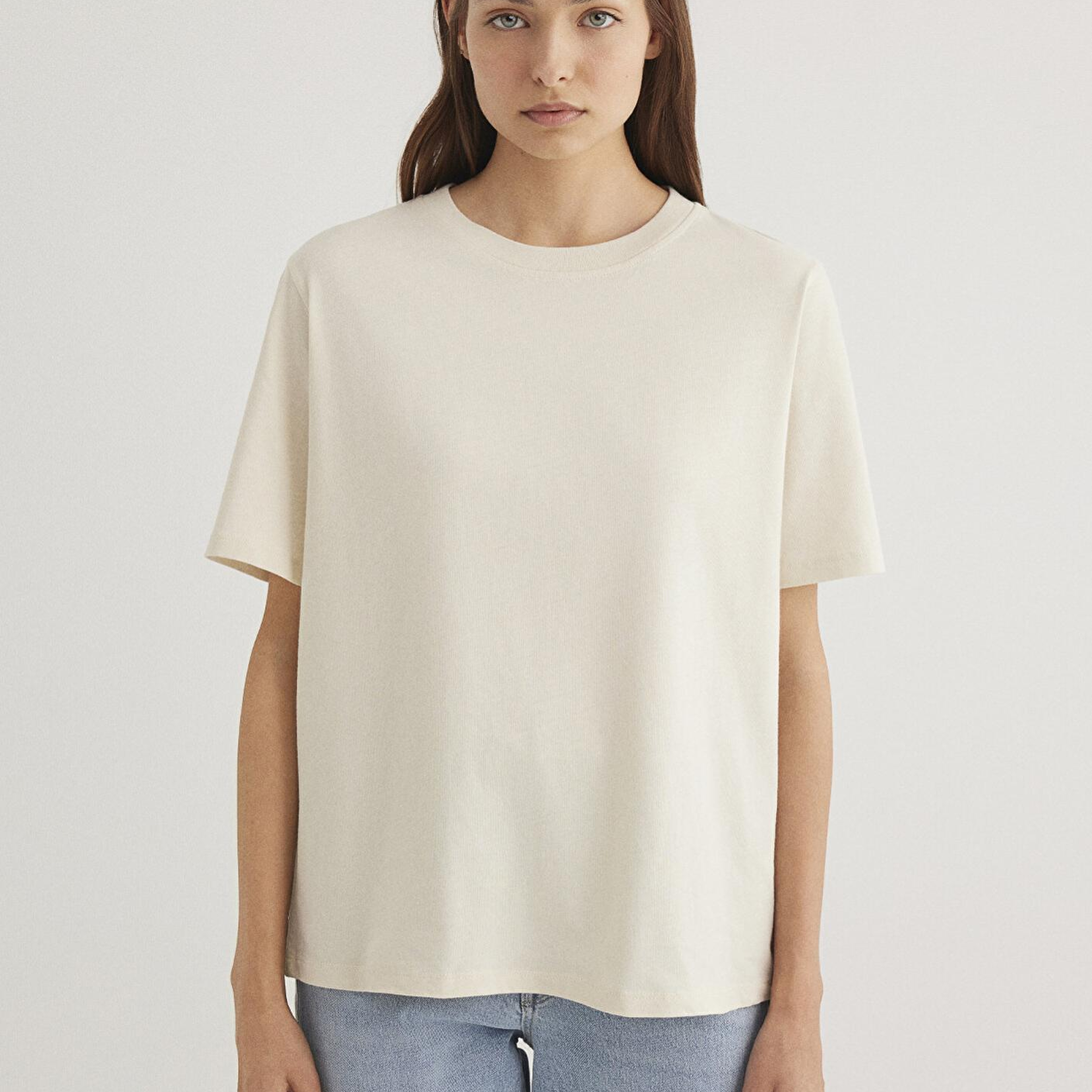 Mavi 2li Kadın Basic Tişört Regular Fit / Normal Kesim 1611366-70072