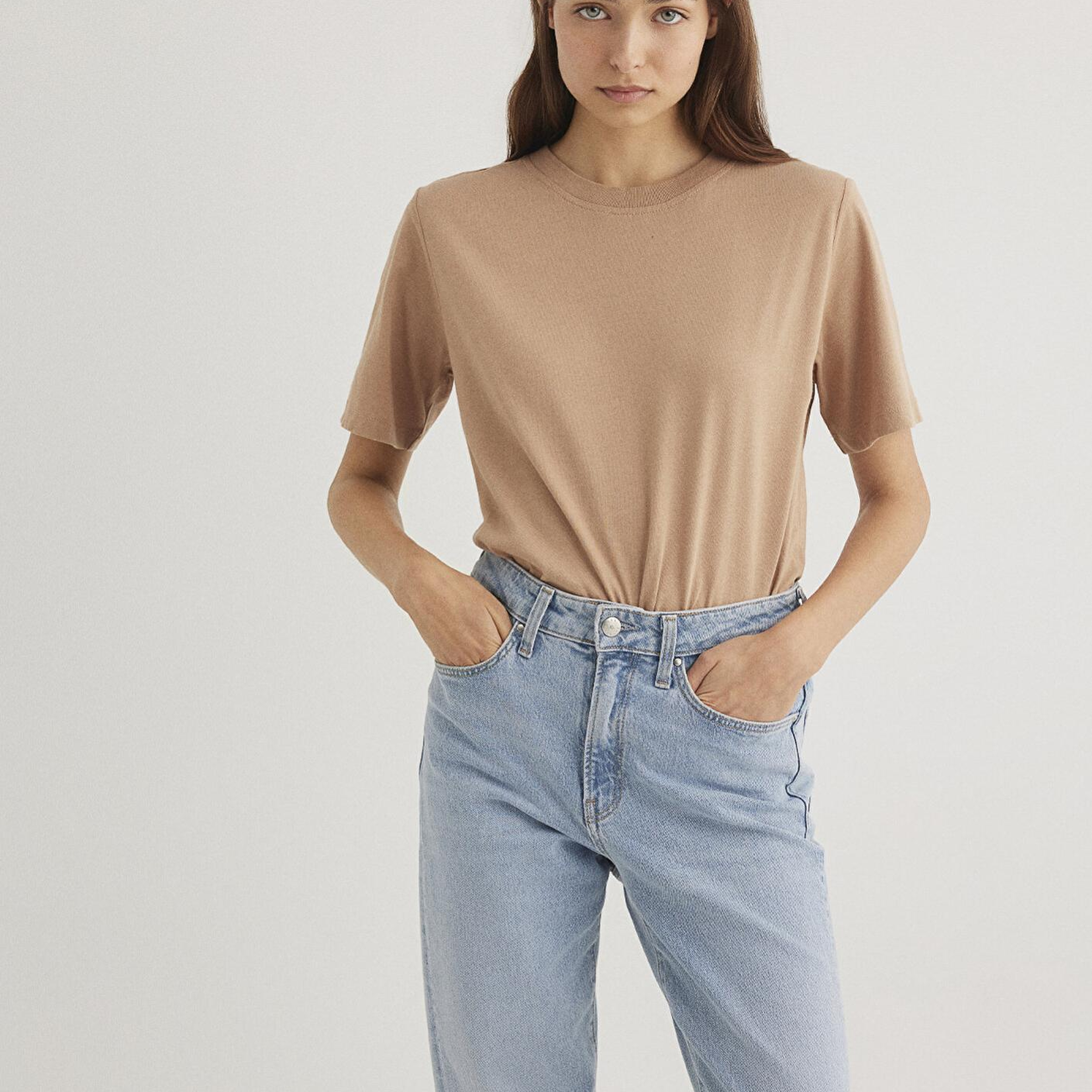 Mavi 2li Kadın Basic Tişört Regular Fit / Normal Kesim 1611366-70072