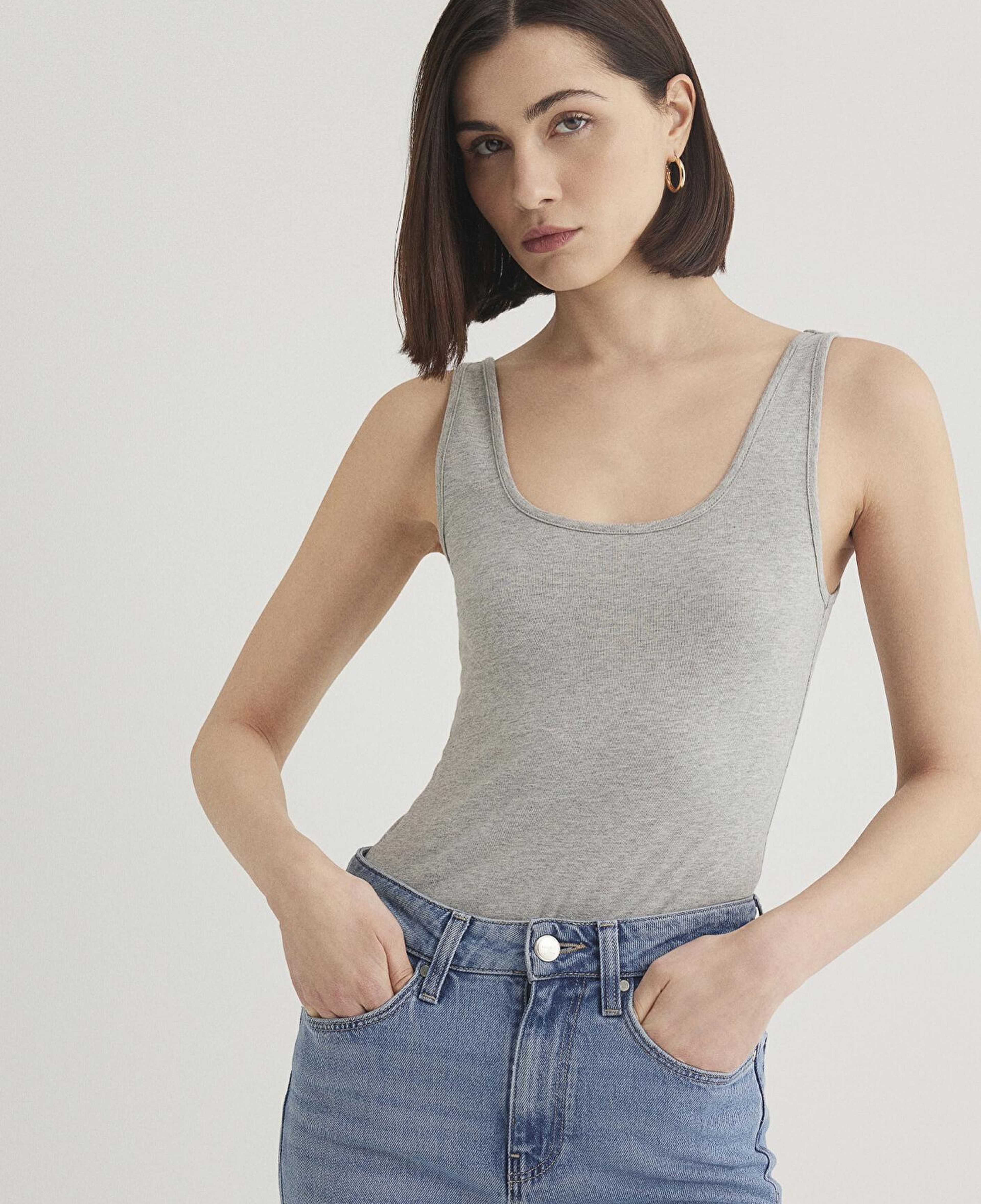 Mavi 2li Gri Lacivert Kadın Basic Atlet Fitted / Vücuda Oturan Kesim 1611367-70490