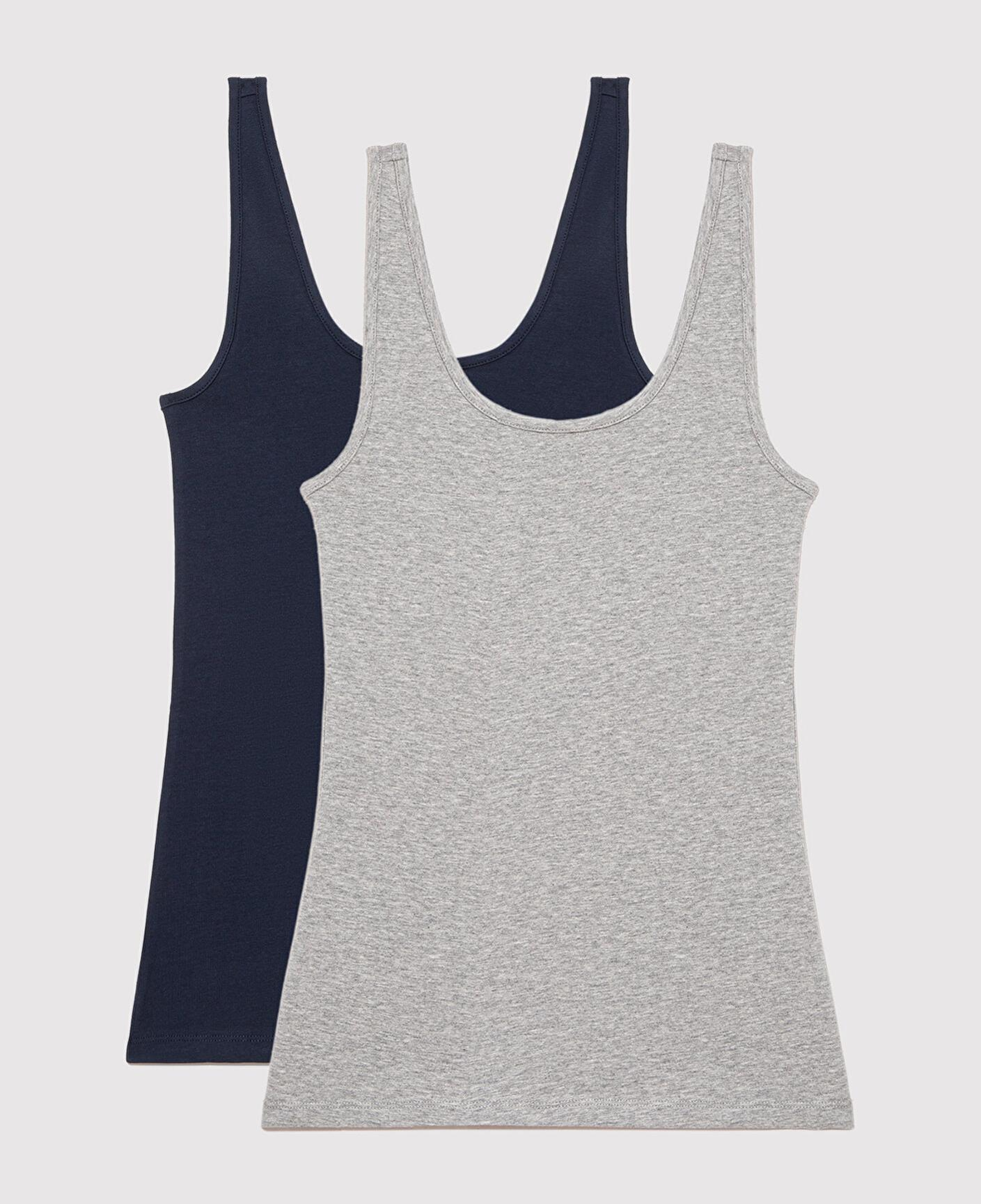 Mavi 2li Gri Lacivert Kadın Basic Atlet Fitted / Vücuda Oturan Kesim 1611367-70490