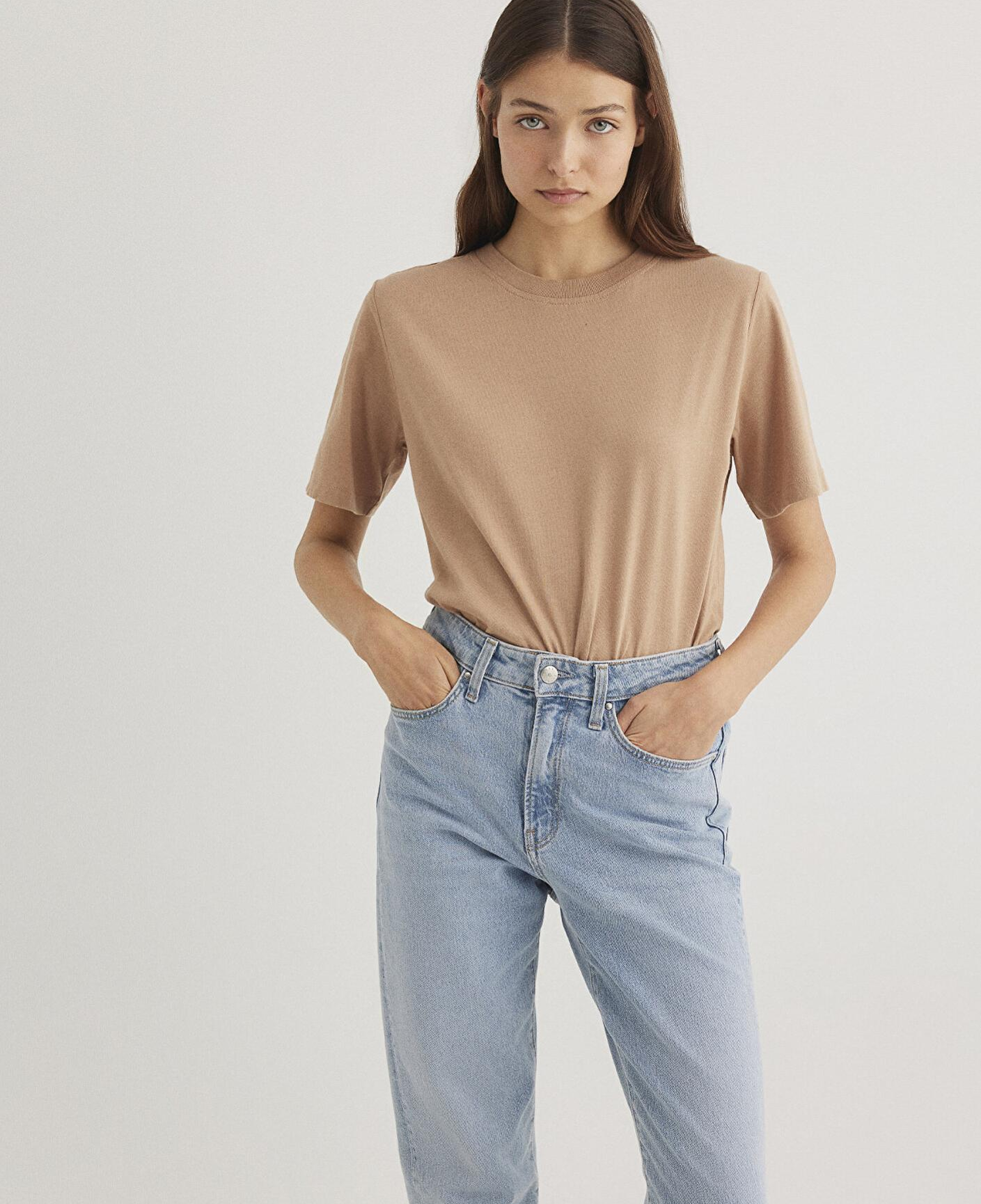 Mavi 2li Kadın Basic Tişört Regular Fit / Normal Kesim 1611366-70072