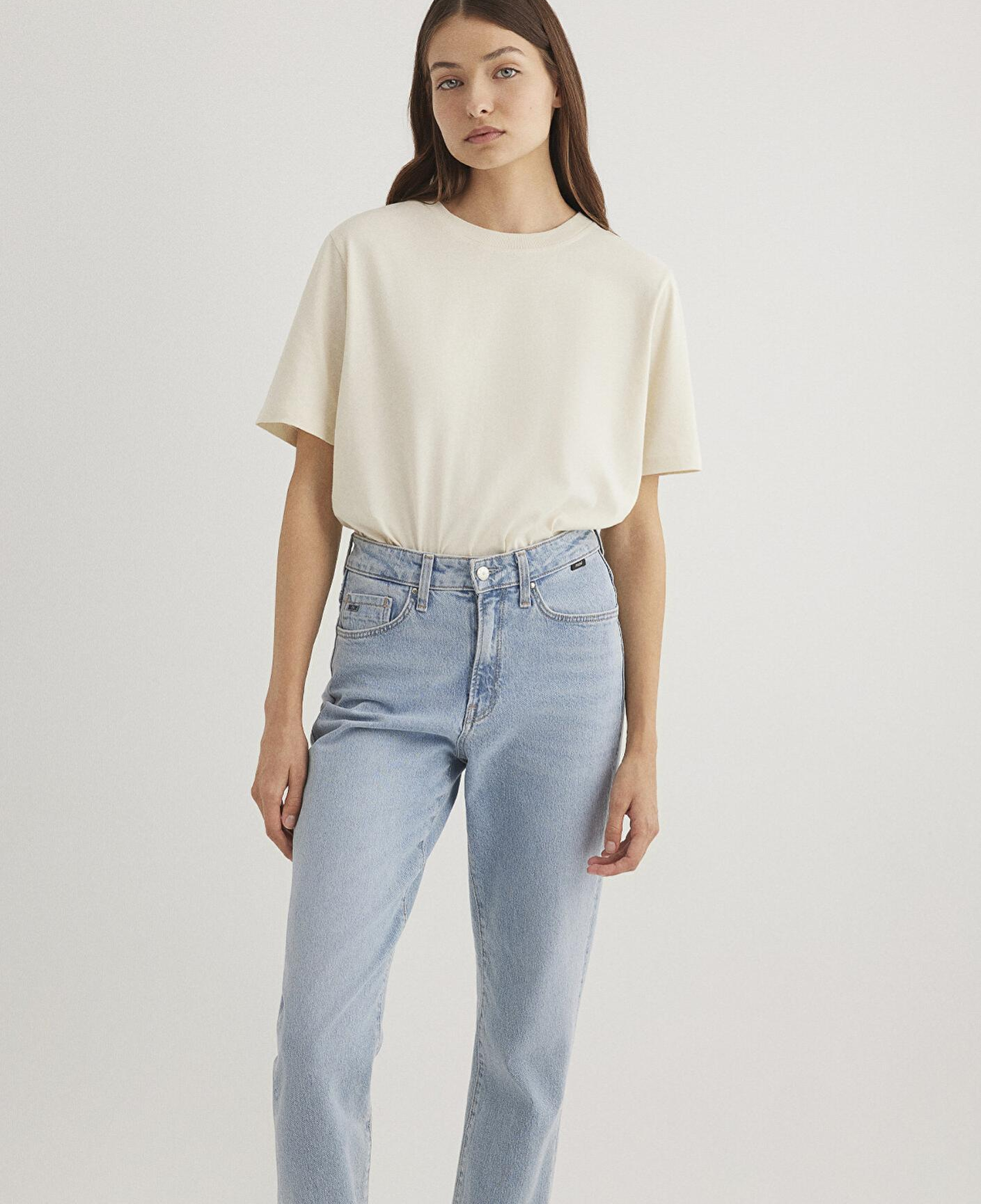 Mavi 2li Kadın Basic Tişört Regular Fit / Normal Kesim 1611366-70072