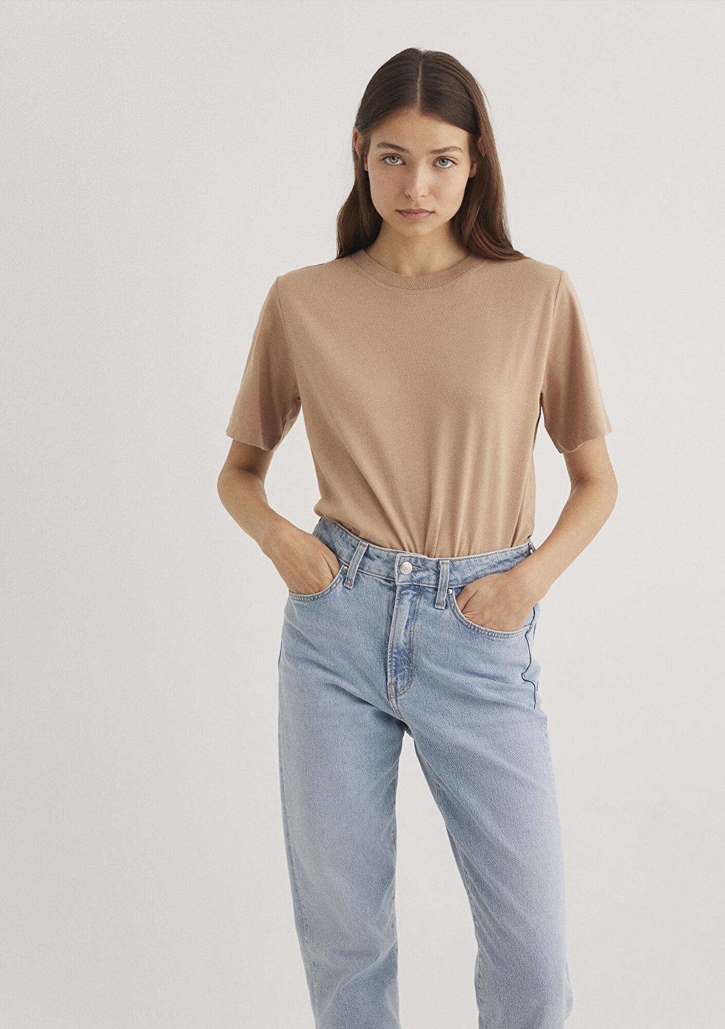 Mavi 2li Kadın Basic Tişört Regular Fit / Normal Kesim 1611366-70072