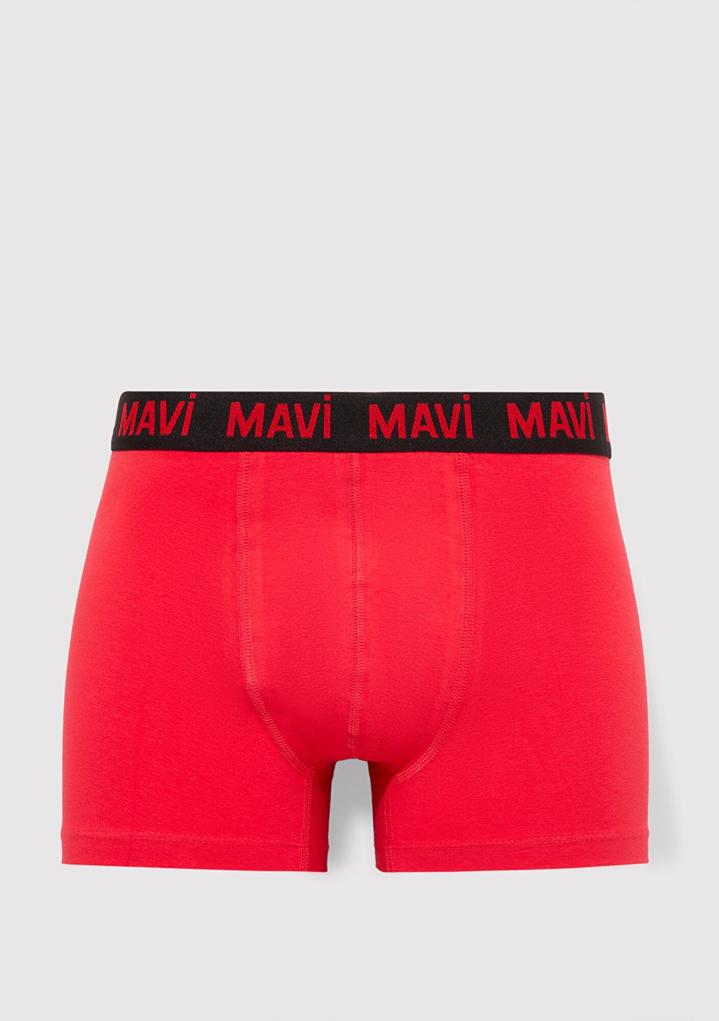 Mavi 3lü Baskılı Boxer 0911873-900