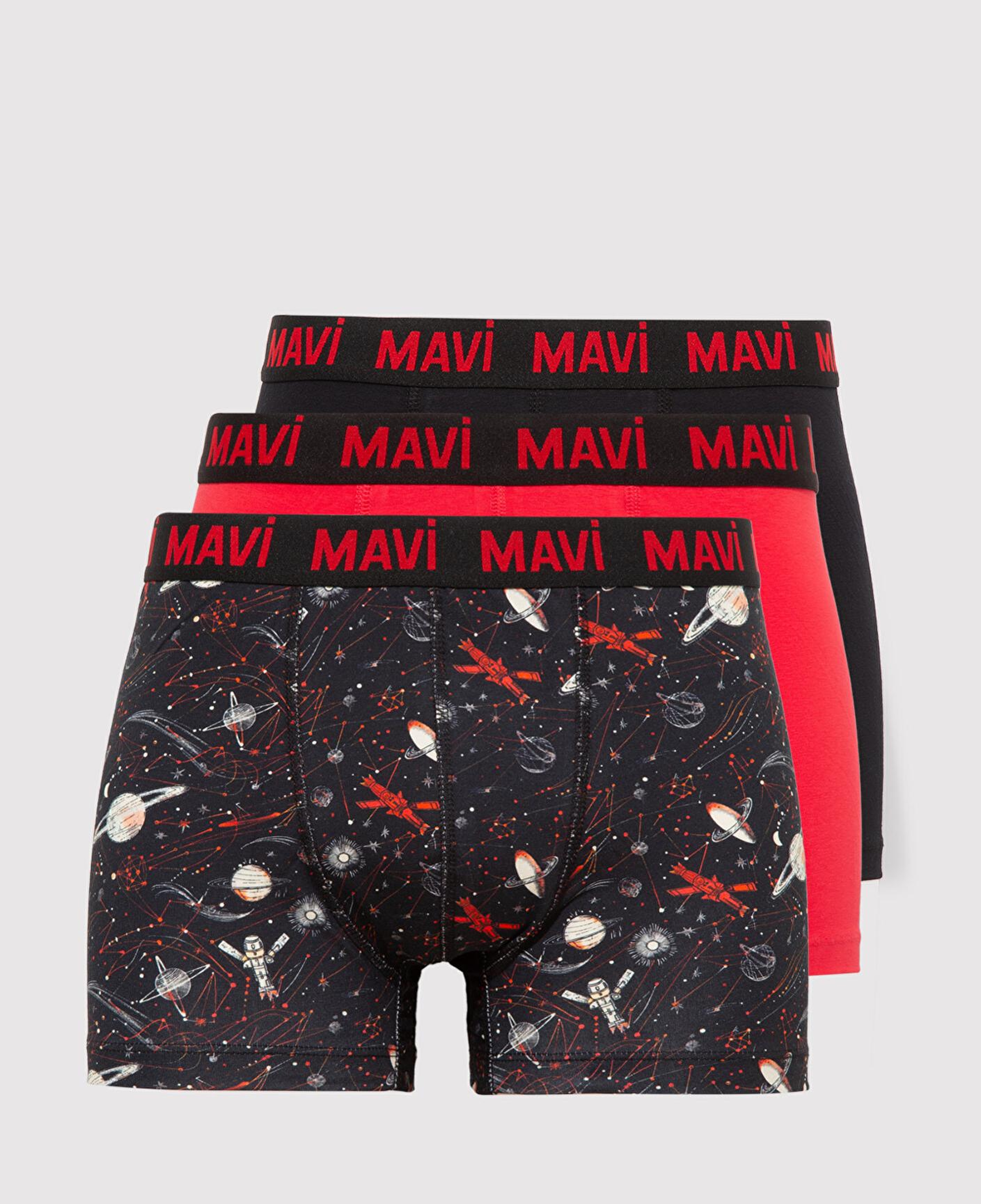 Mavi 3lü Baskılı Boxer 0911873-900