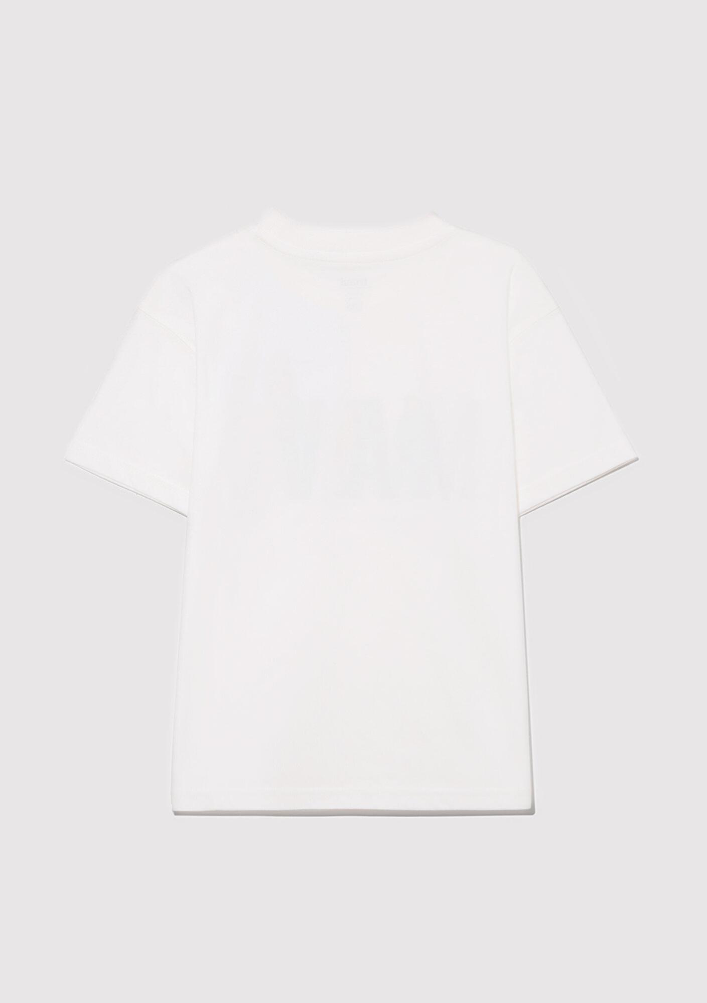 Mavi Mavi Baskılı Ekru Tişört Loose Fit / Bol Rahat Kesim 6610280-70057