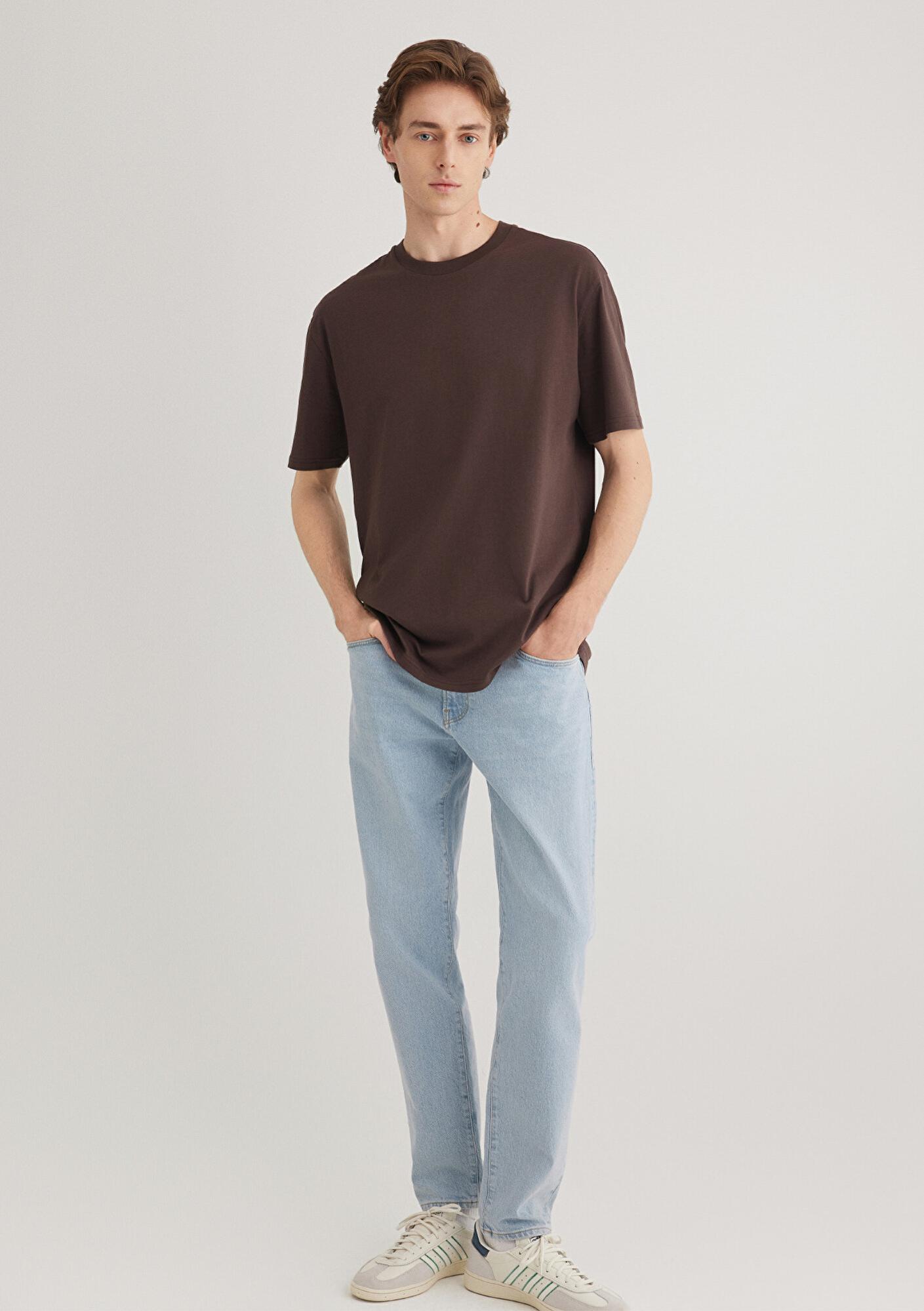 Mavi 2li Erkek Basic Tişört Loose Fit / Bol Rahat Kesim 0612317-70251