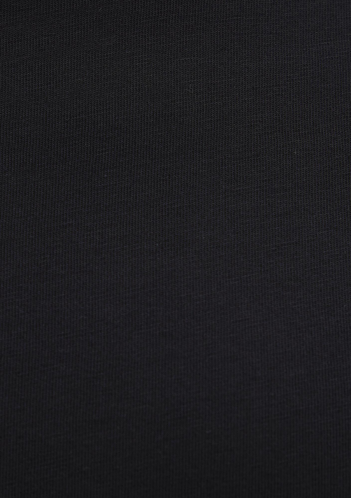 Mavi Etiket Detaylı Siyah Basic Tişört Loose Fit / Bol Rahat Kesim 0611824-900