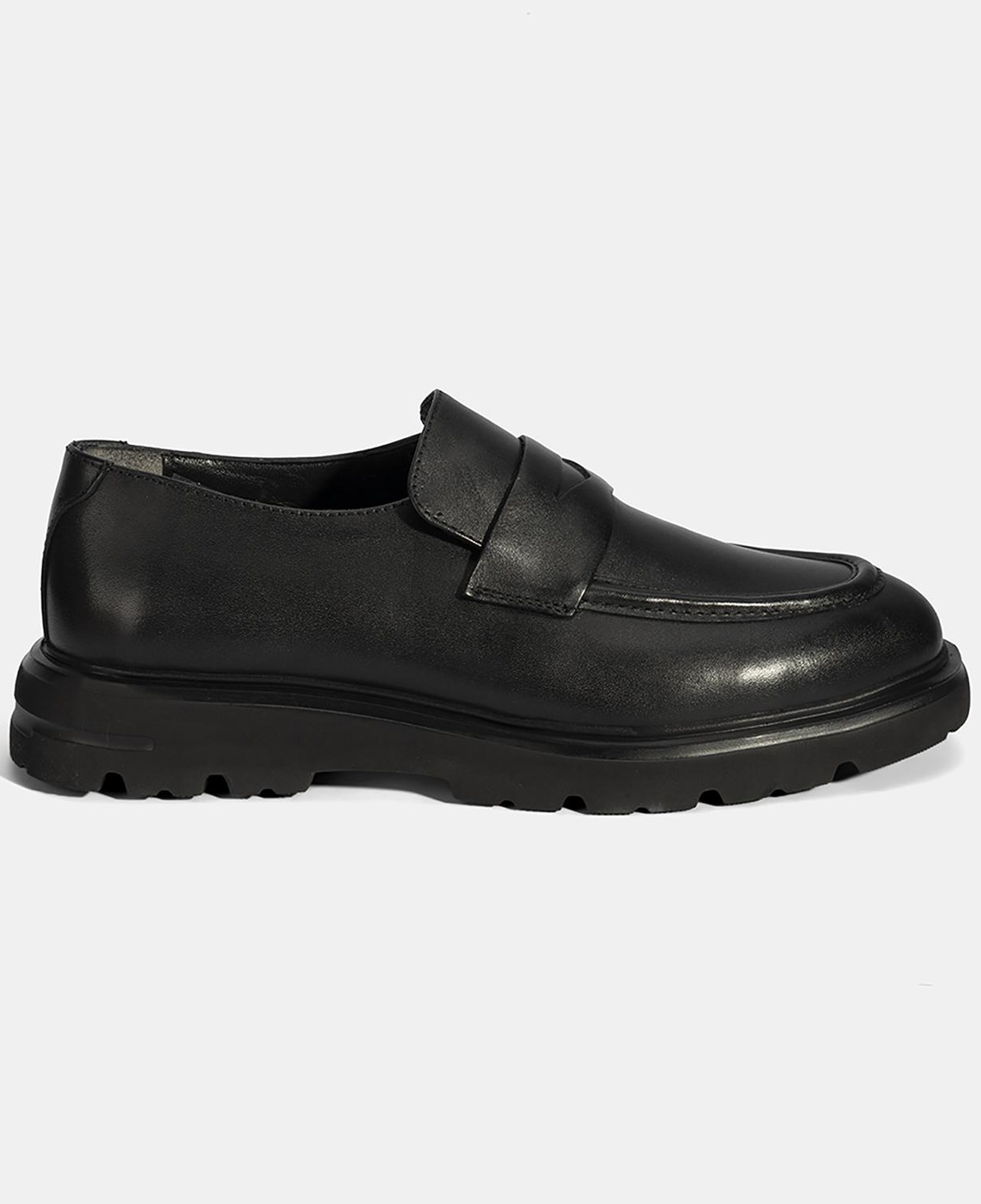 Erkek Siyah Deri Loafer