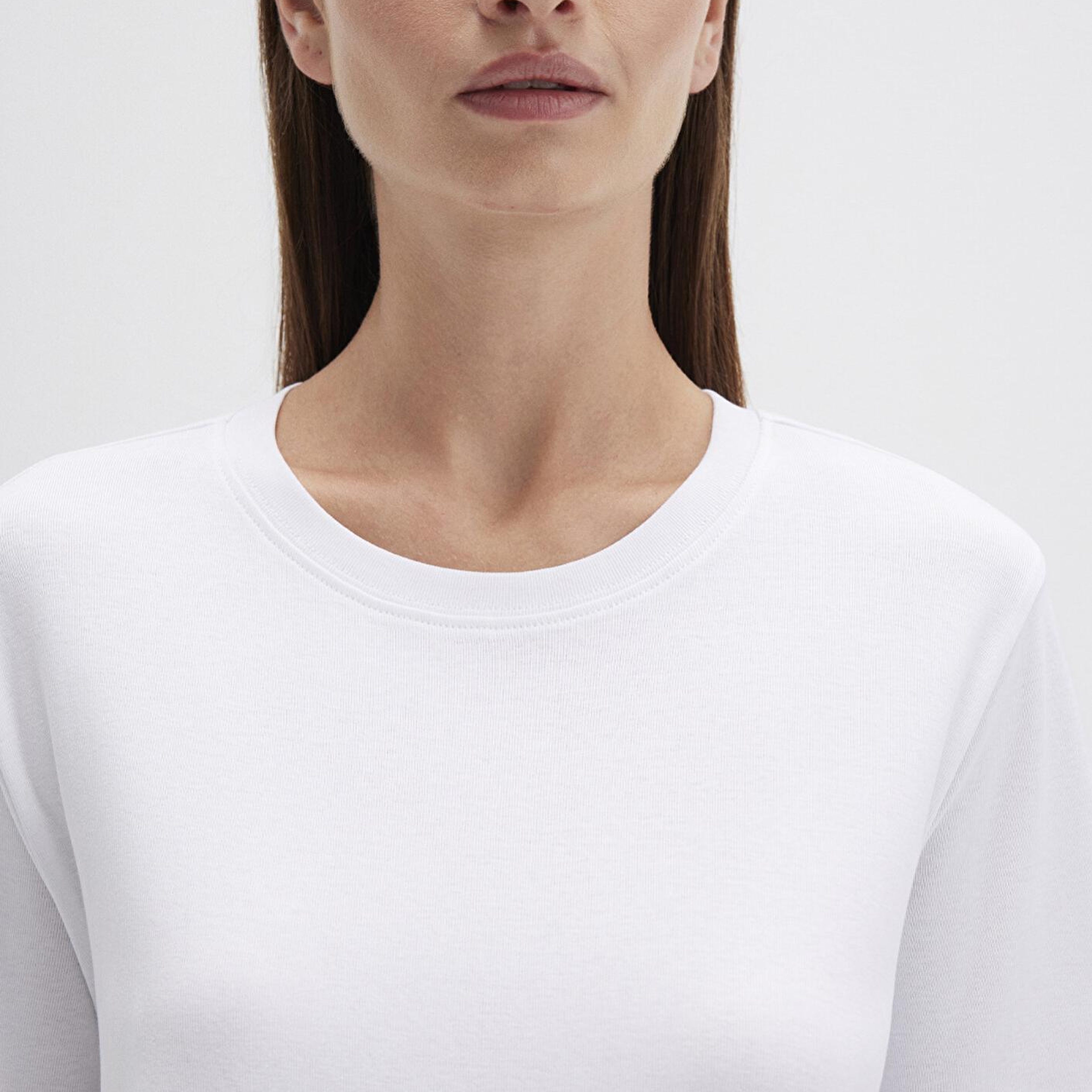 Mavi Beyaz Basic Tişört Semi Slim Fit / Yarı Dar Kesim 1612916-620