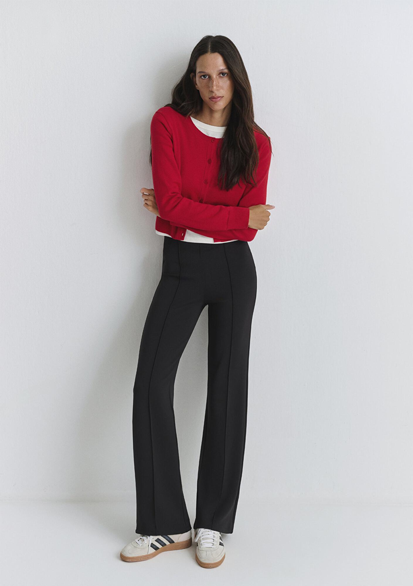 Mavi Siyah Örme Pantolon 1010968-900