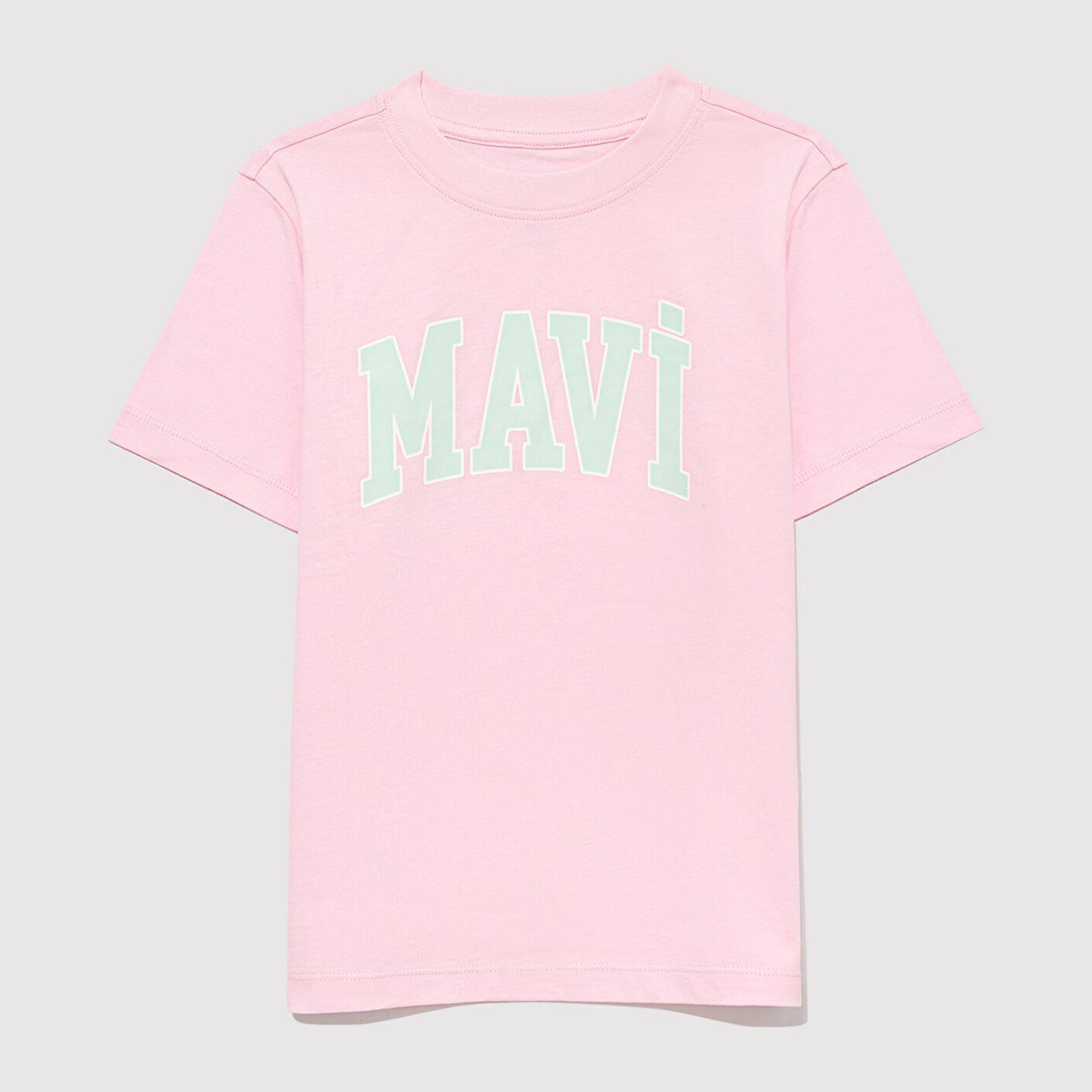 Mavi Mavi Logo Baskılı Pembe Tişört Regular Fit / Normal Kesim 7610109-86953