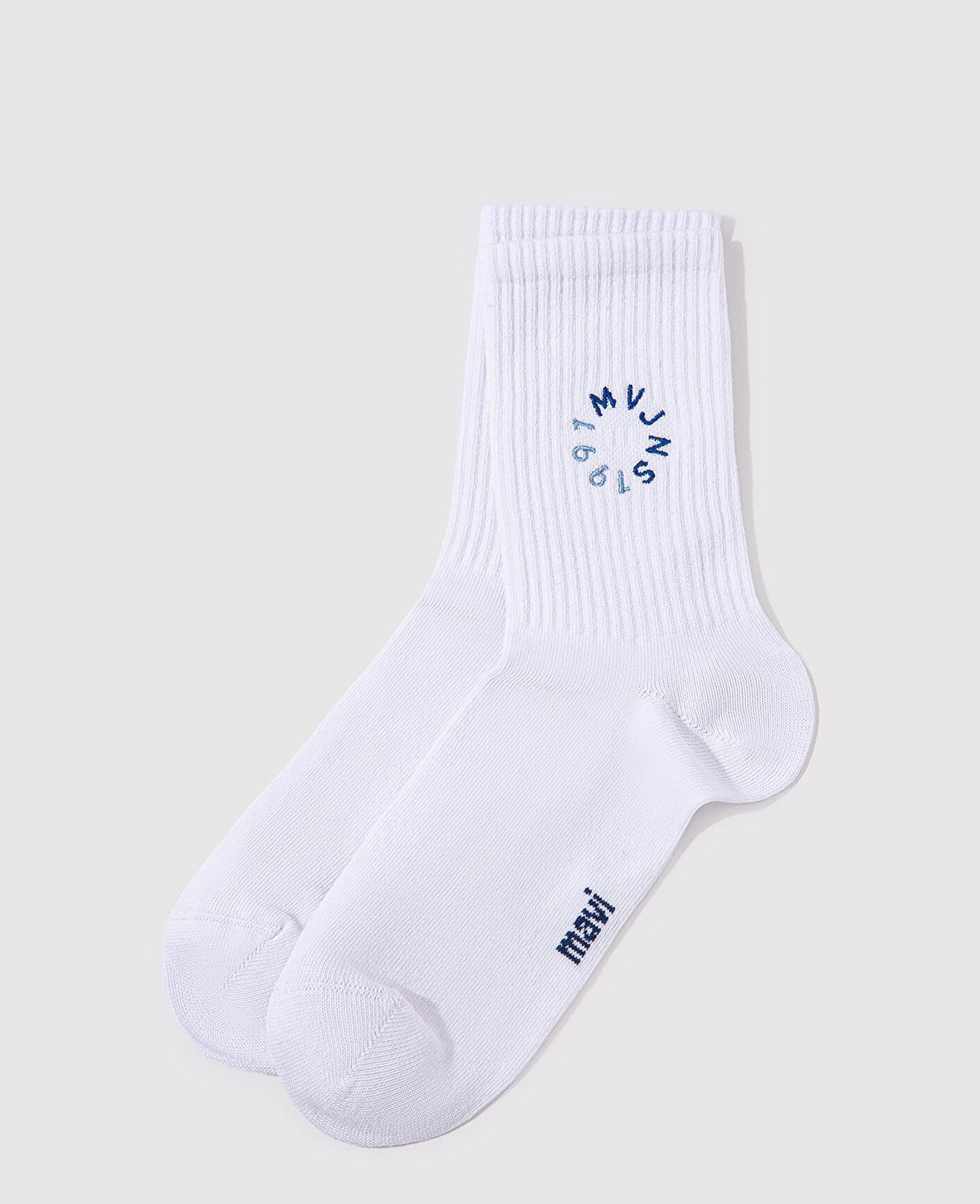 Mavi MVJNS Baskılı Beyaz Soket Çorap 1913259-620