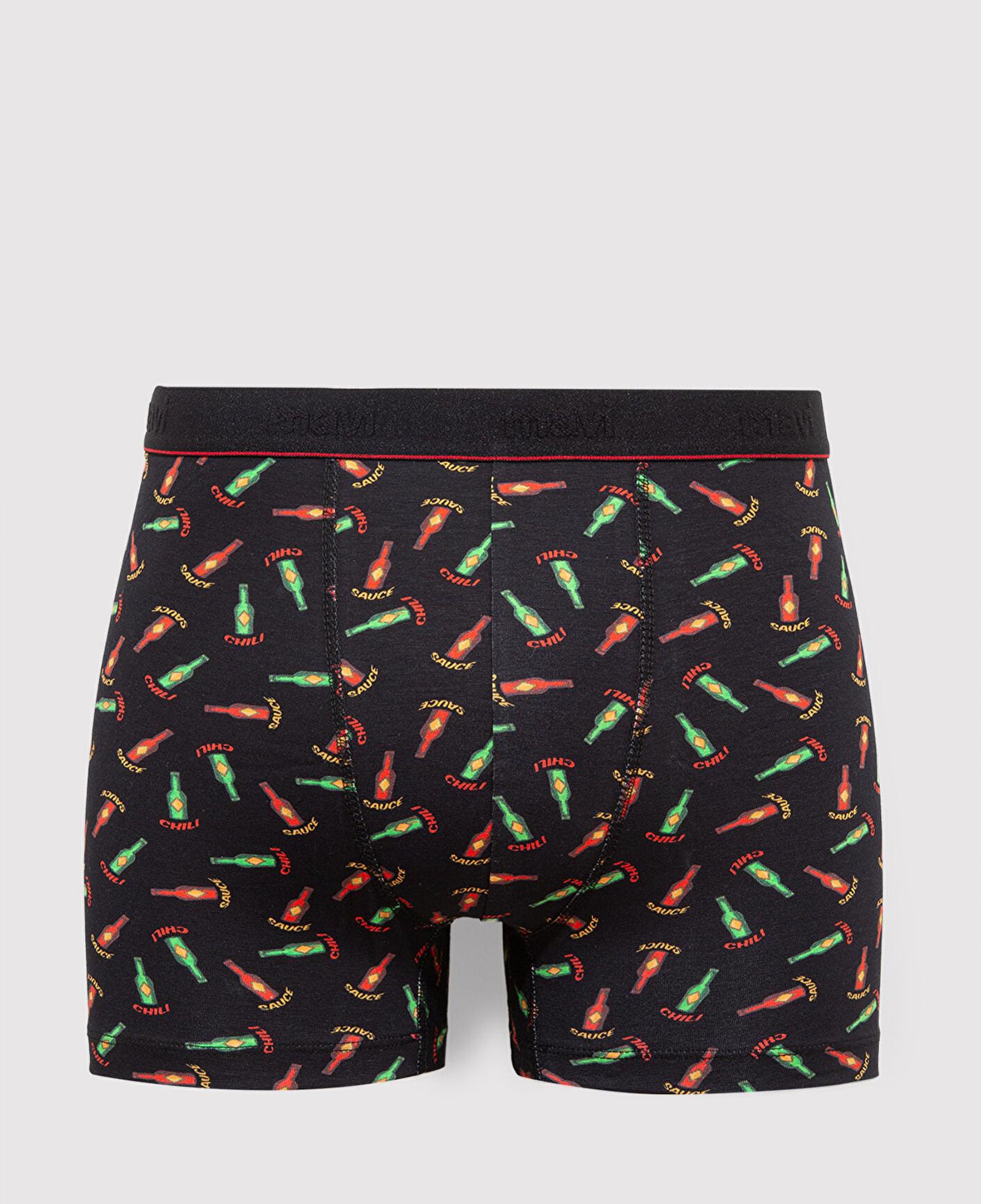 Mavi Baskılı Siyah Boxer 0911822-900